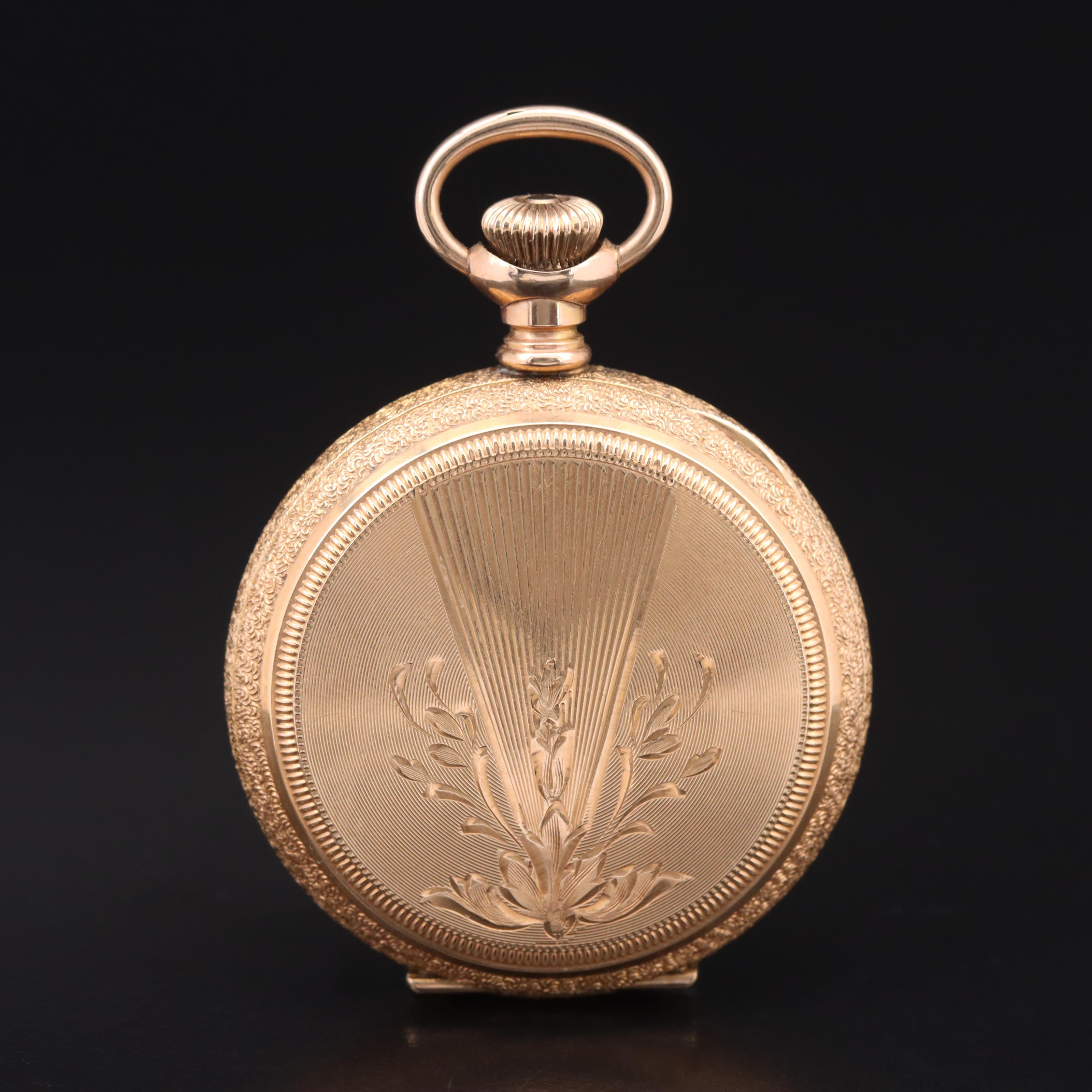 1898 Waltham Gold-Filled Hunting Case Pocket Watch
