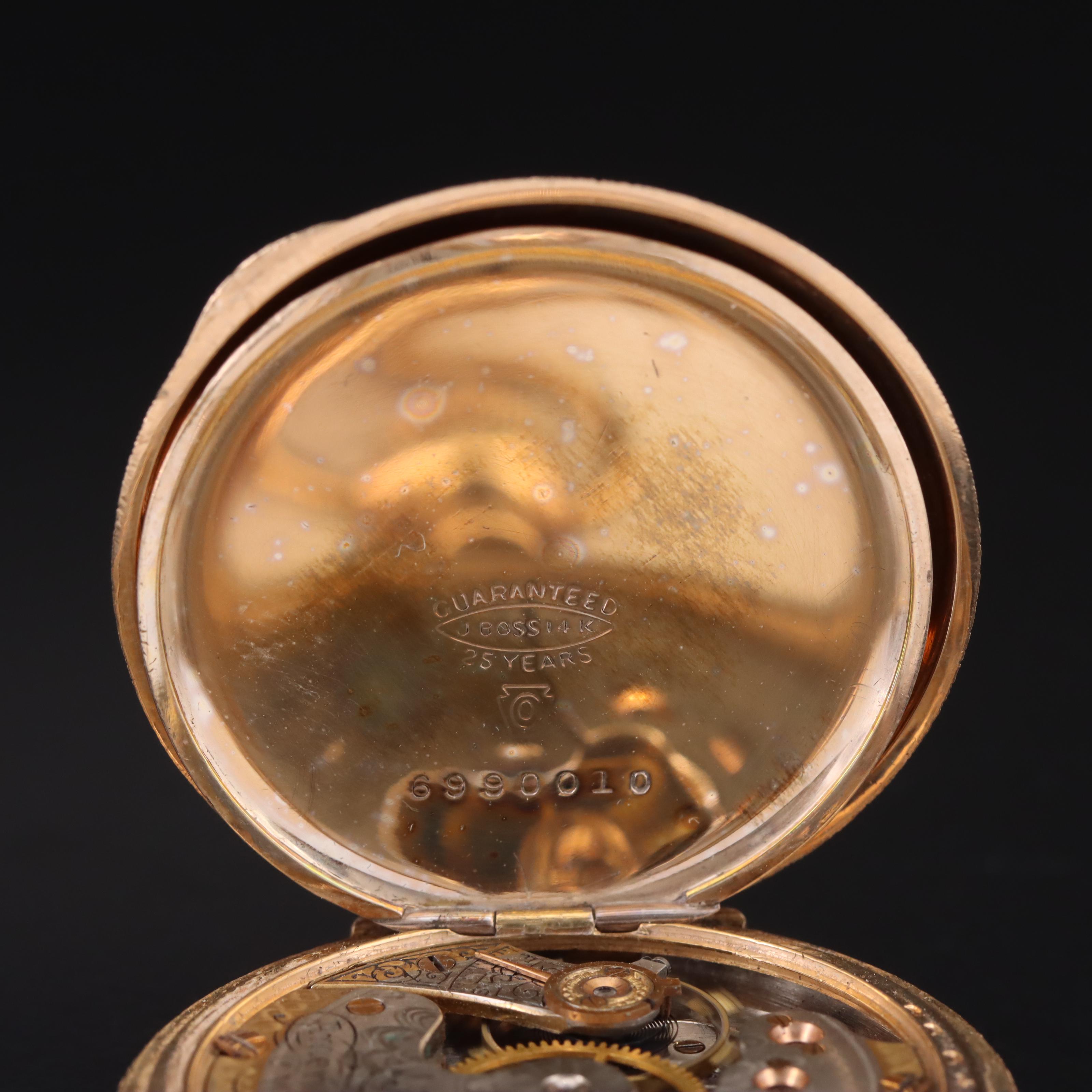 1898 Waltham Gold-Filled Hunting Case Pocket Watch