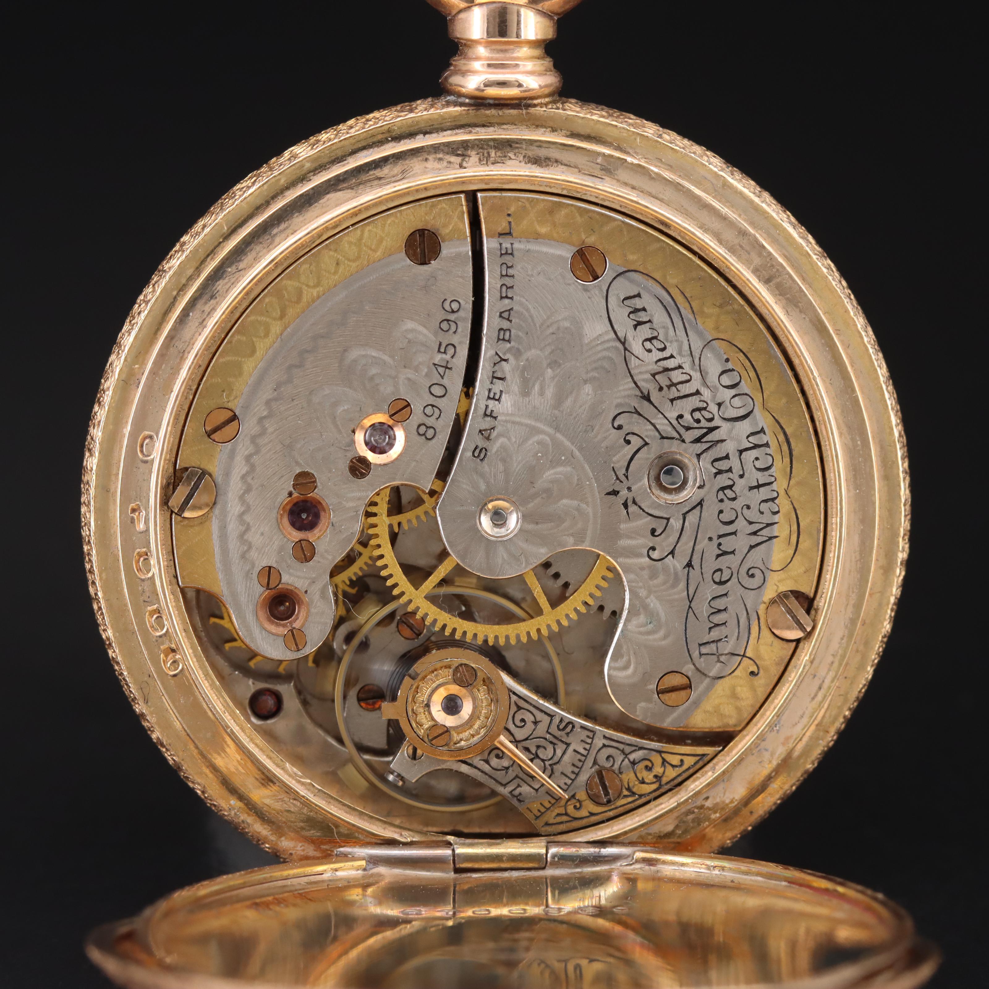 1898 Waltham Gold-Filled Hunting Case Pocket Watch