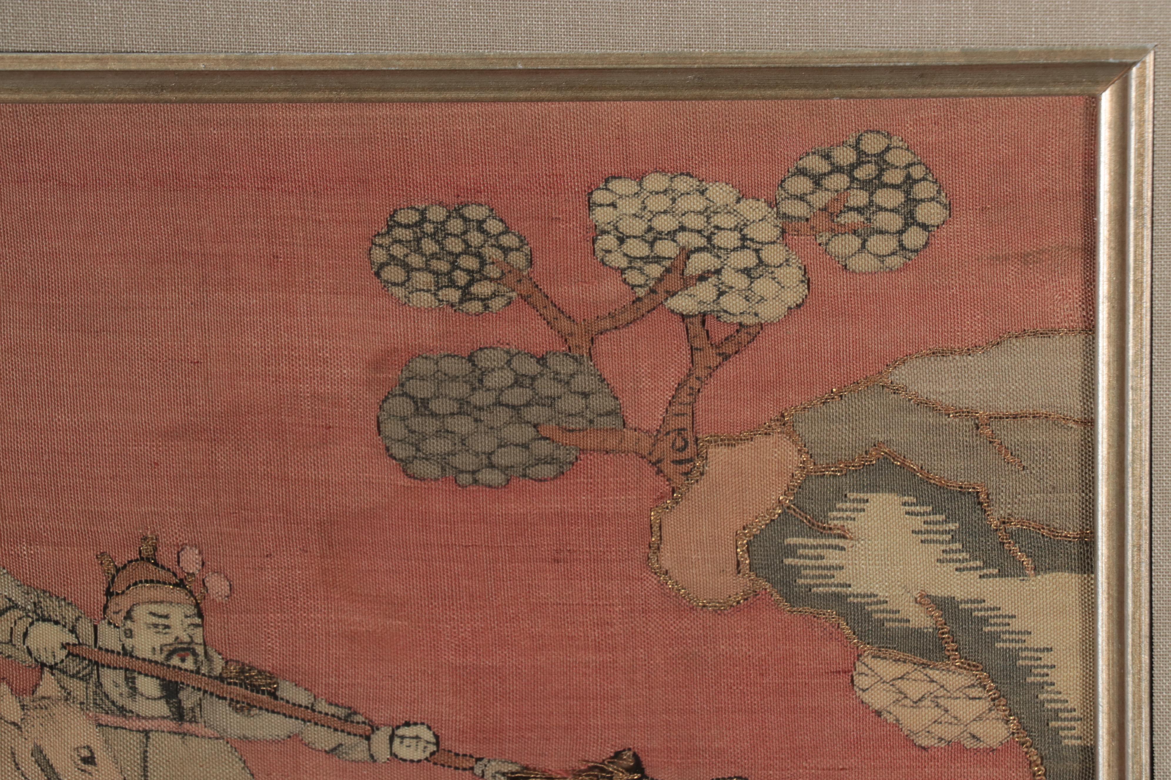 Chinese Handwoven and Embroidered Kesi Tapestry Panels