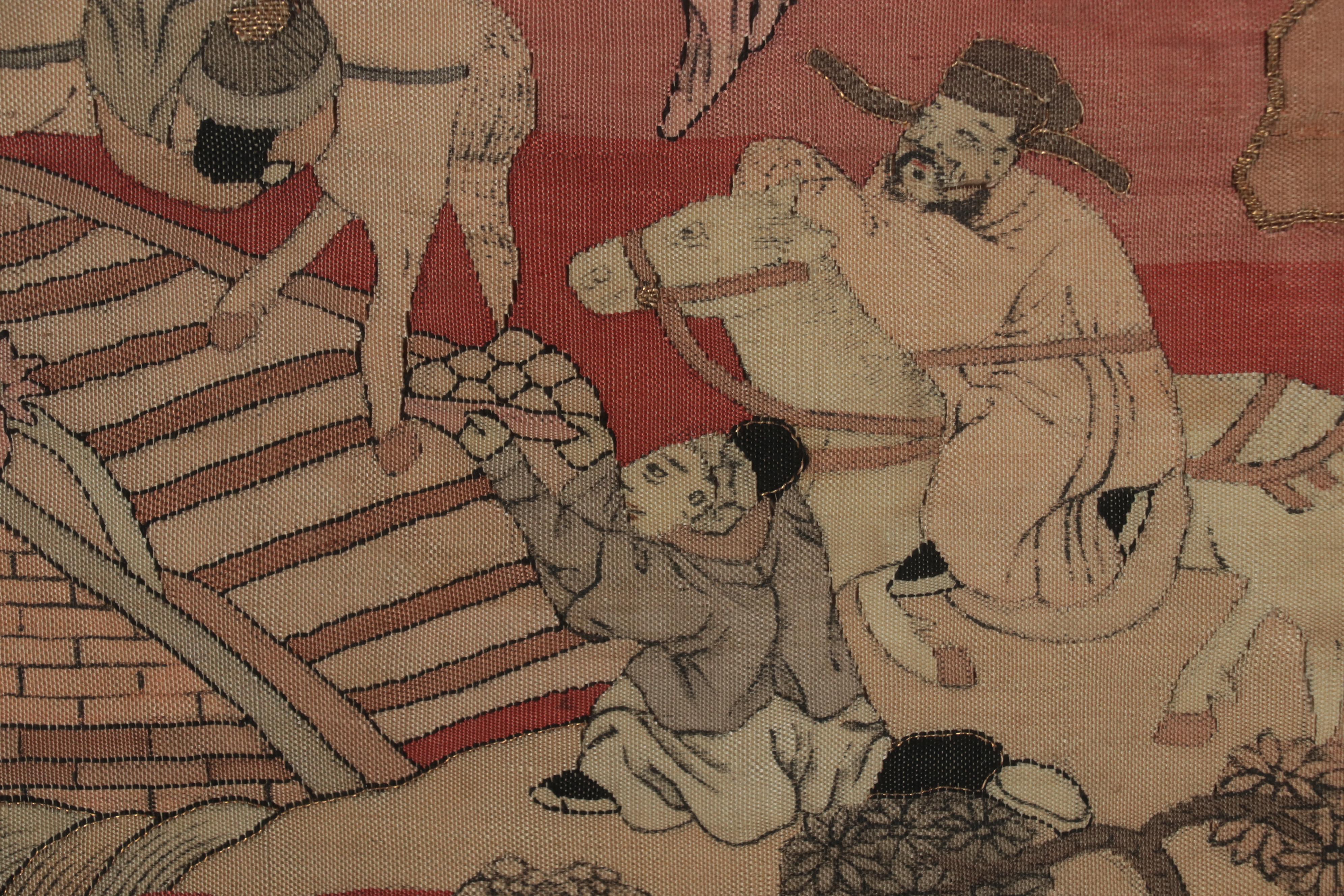 Chinese Handwoven and Embroidered Kesi Tapestry Panels