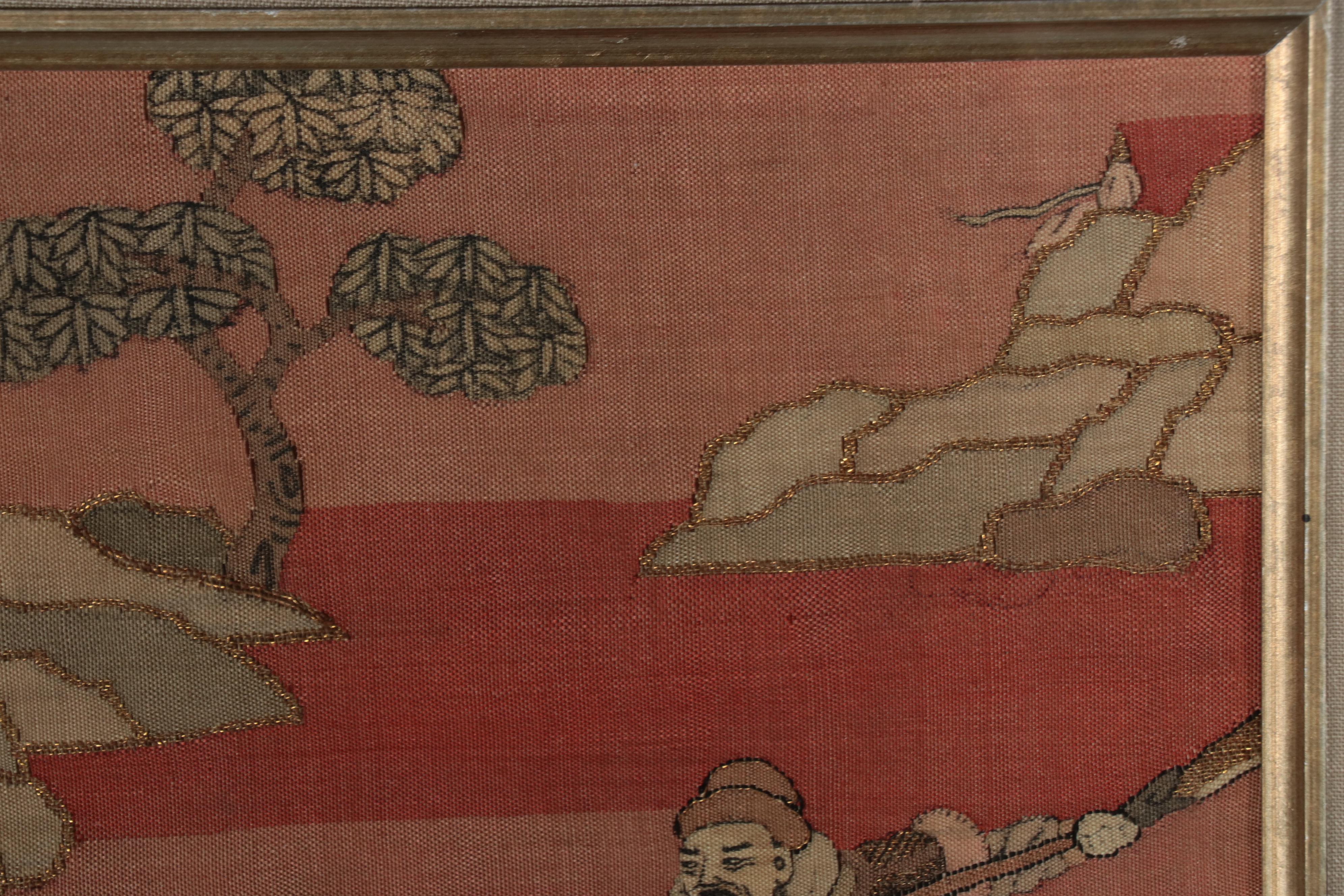 Chinese Handwoven and Embroidered Kesi Tapestry Panels