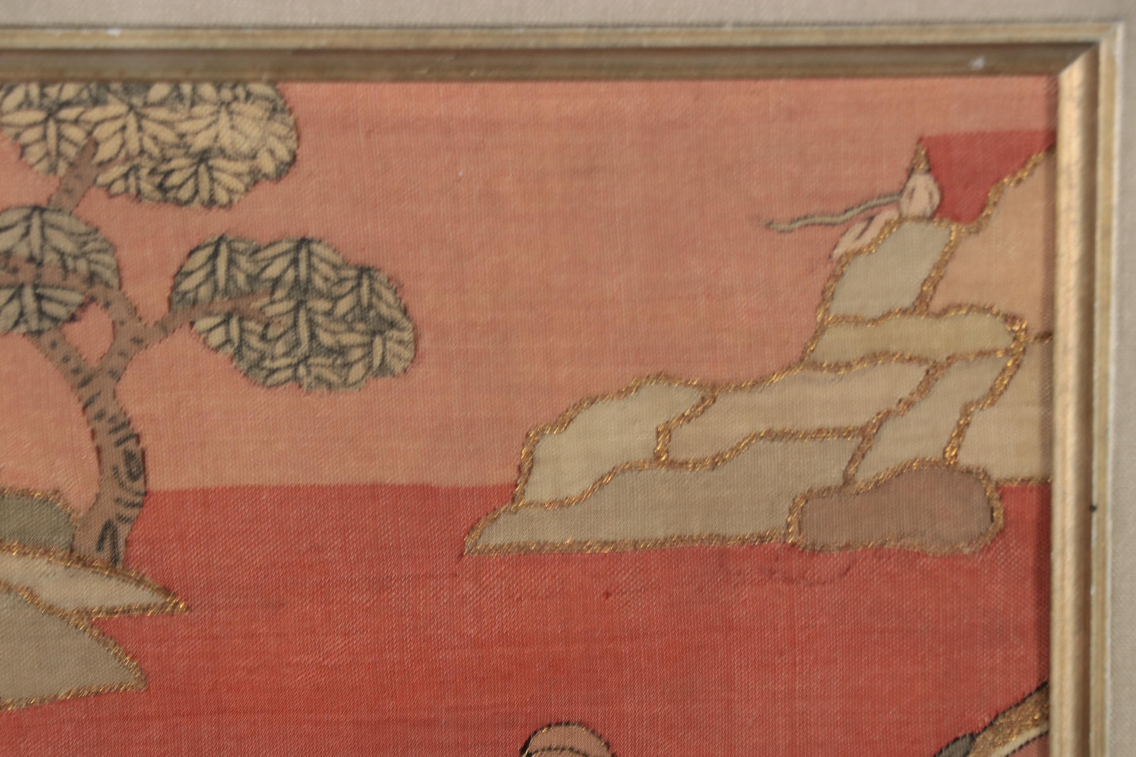 Chinese Handwoven and Embroidered Kesi Tapestry Panels