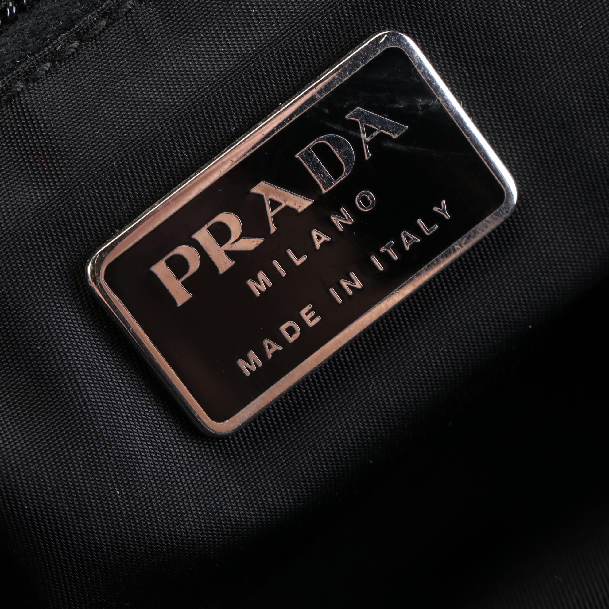 Prada Top Handle Tote in Black Nylon