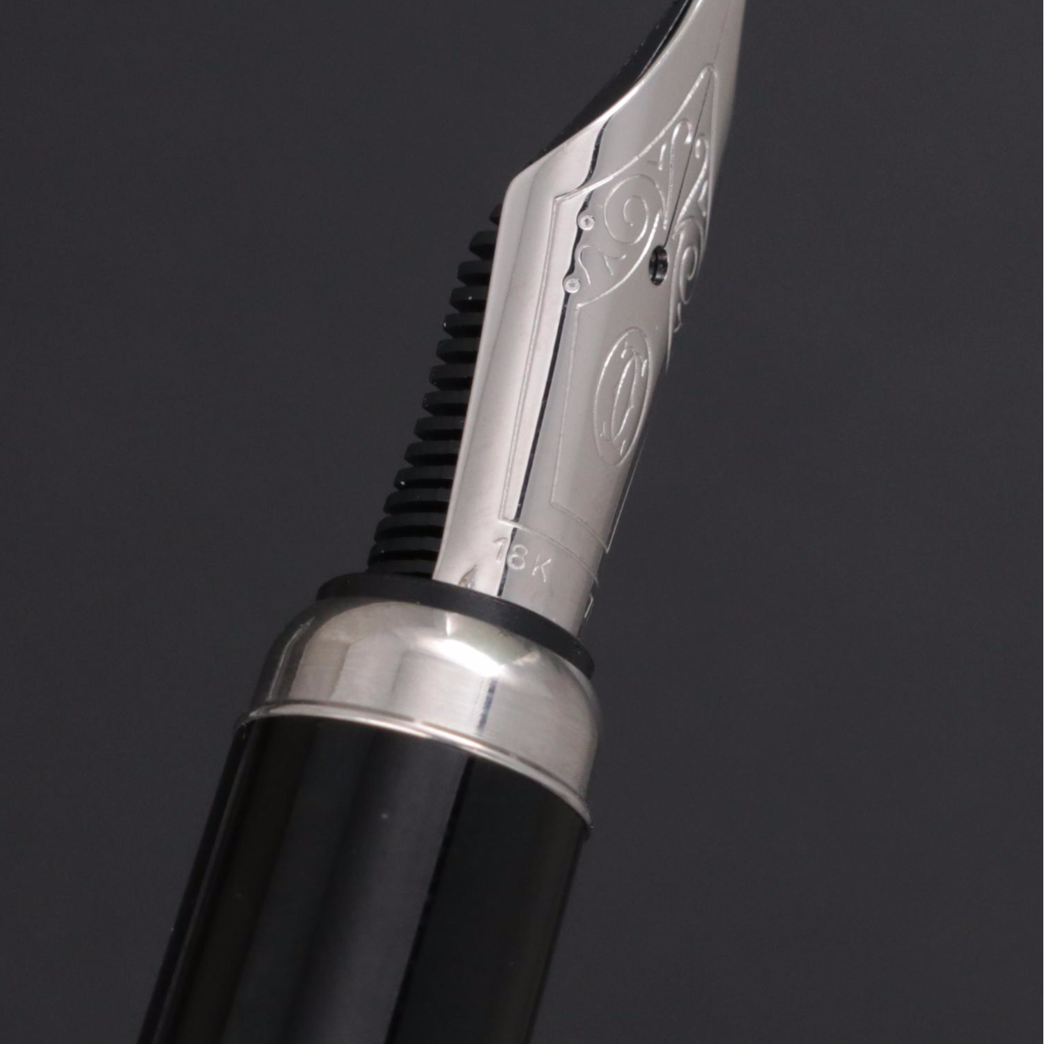 Cartier Limited Edition "Stylo D'Exception" Fountain Pen with Crystal Stand