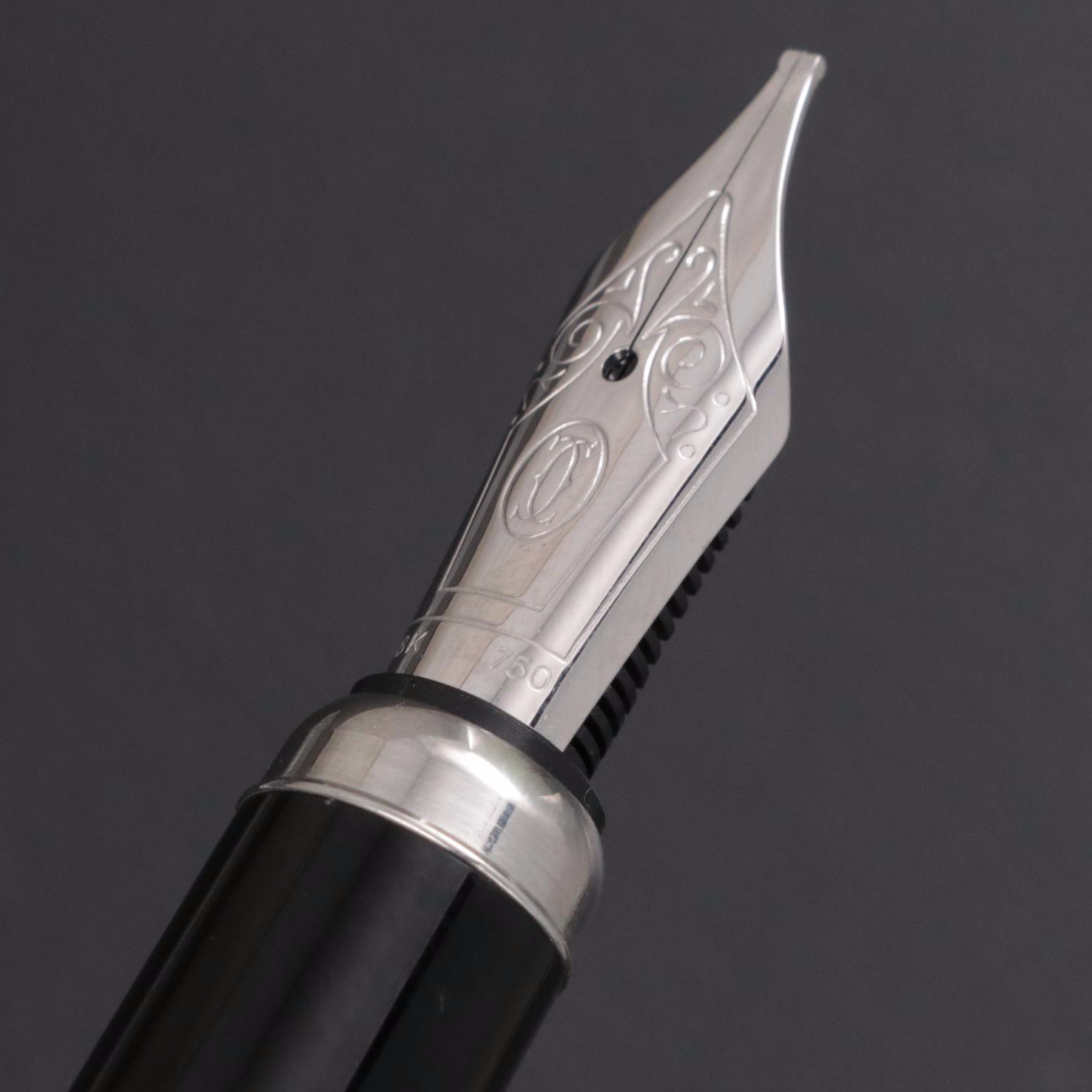 Cartier Limited Edition "Stylo D'Exception" Fountain Pen with Crystal Stand