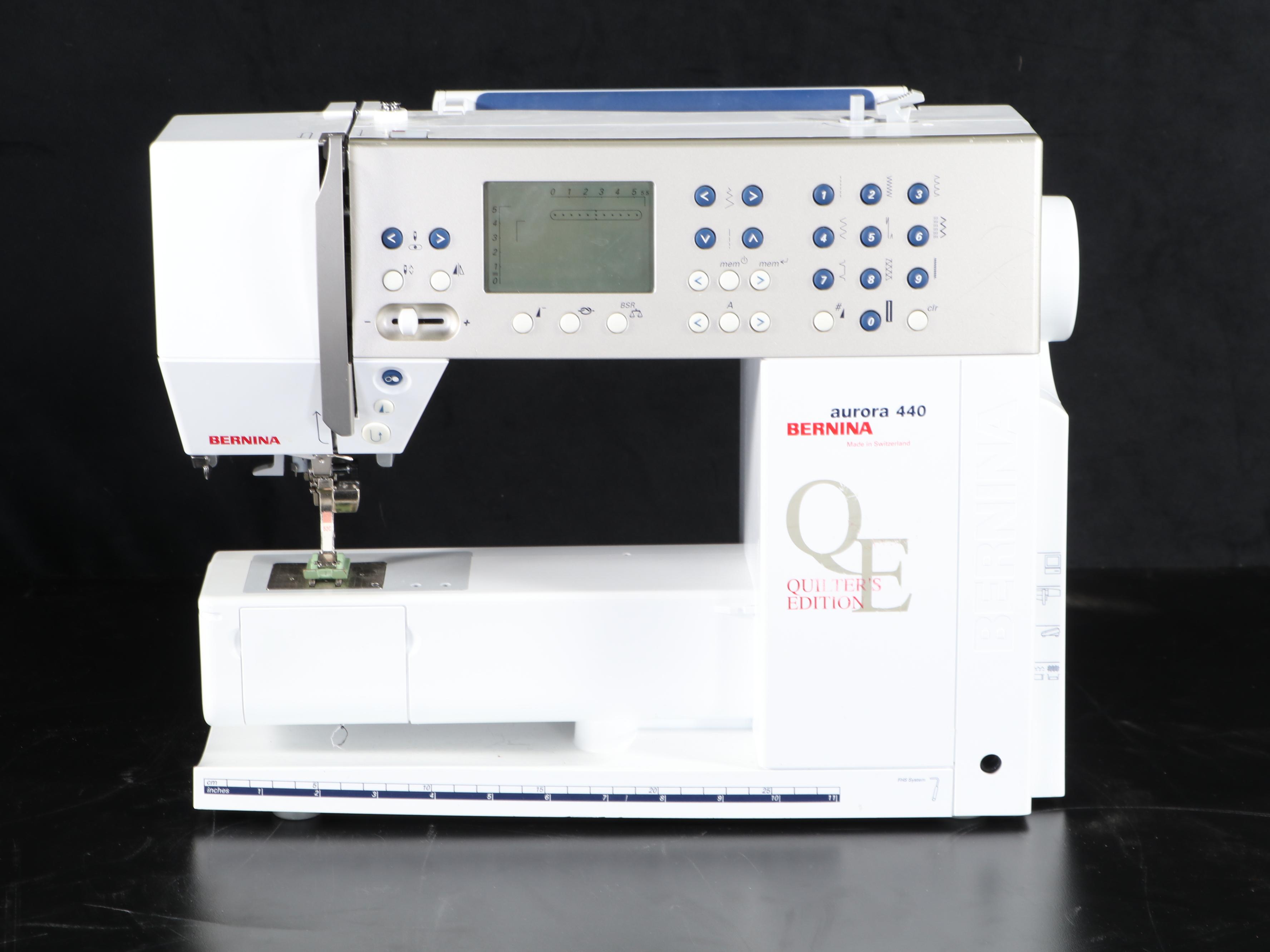 Bernina Aurora 440 Quilter's Edition Sewing Machine with Manual and Accessories