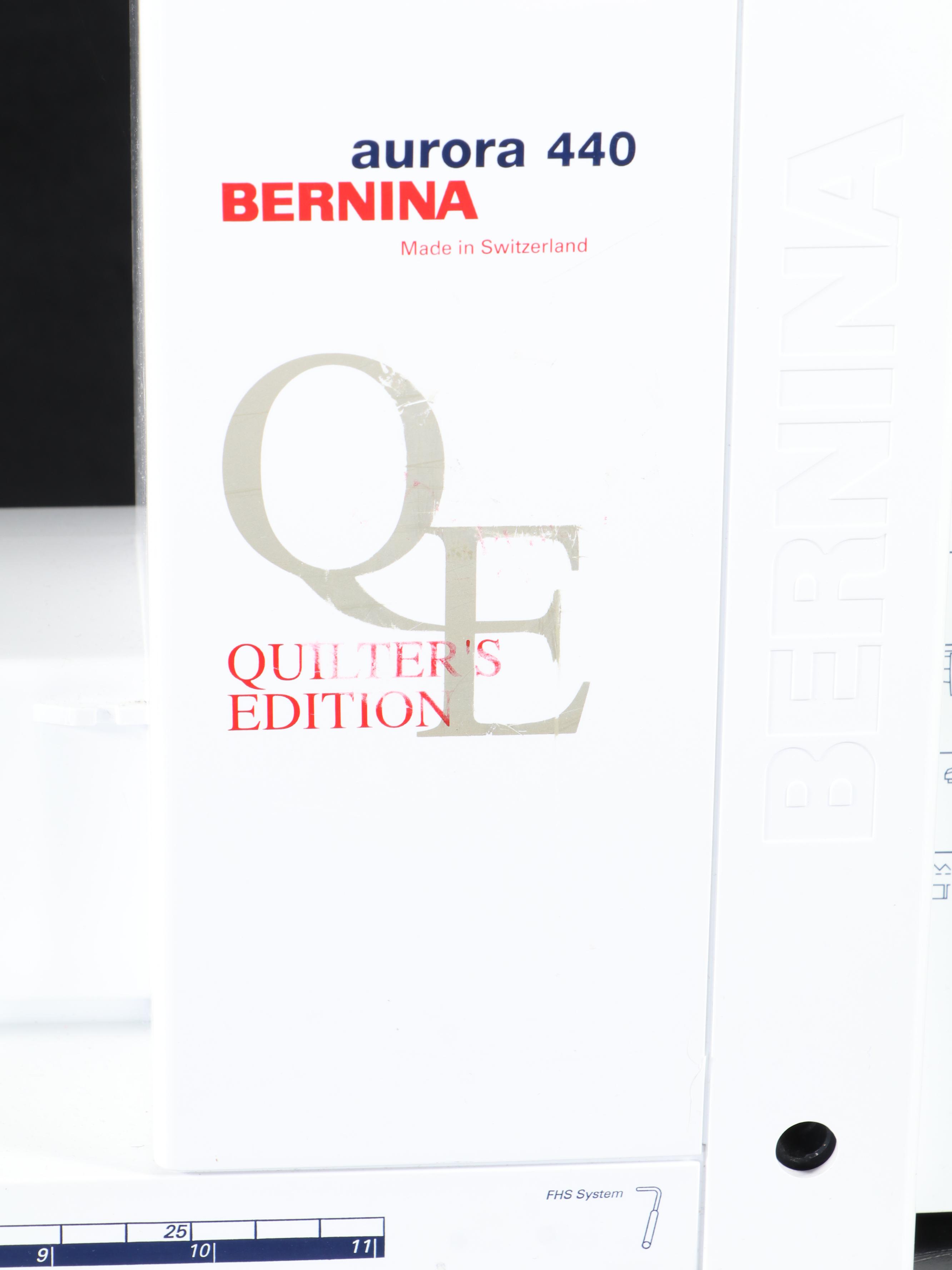 Bernina Aurora 440 Quilter's Edition Sewing Machine with Manual and Accessories