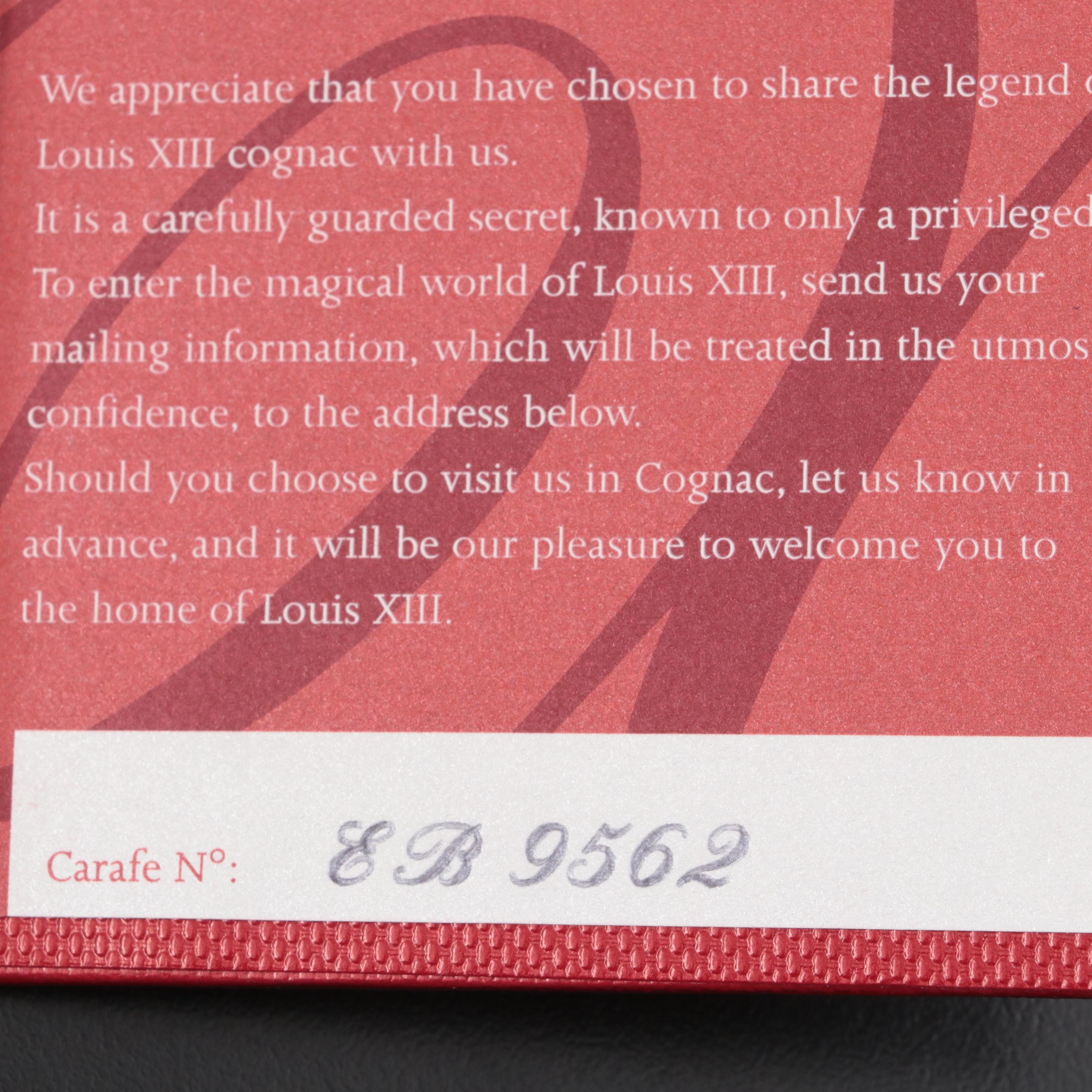 Baccarat for Rémy Martin Louis XIII Crystal Decanter in Presentation Box