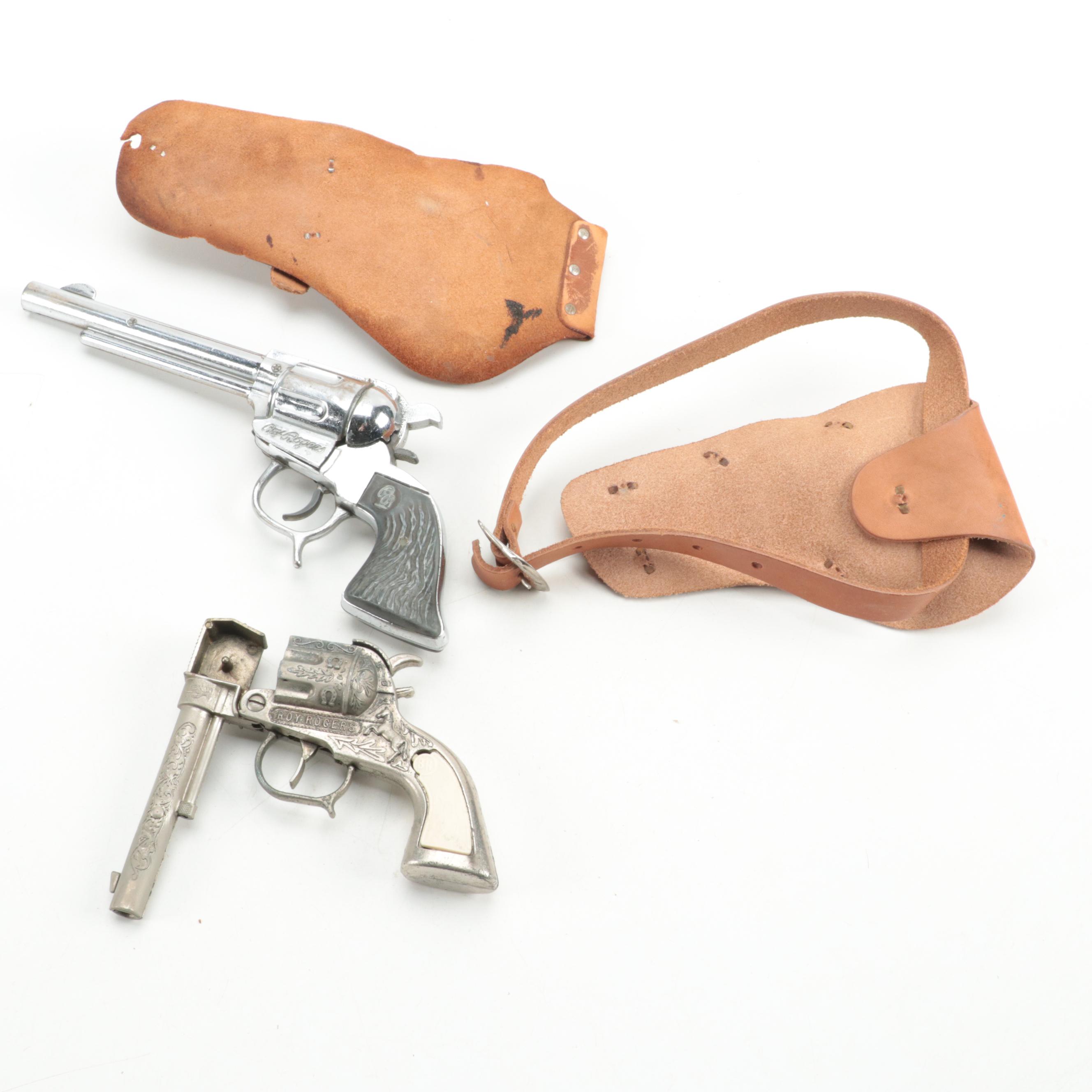 Roy Rogers Coloring Books with Toy Guns and Framed Print