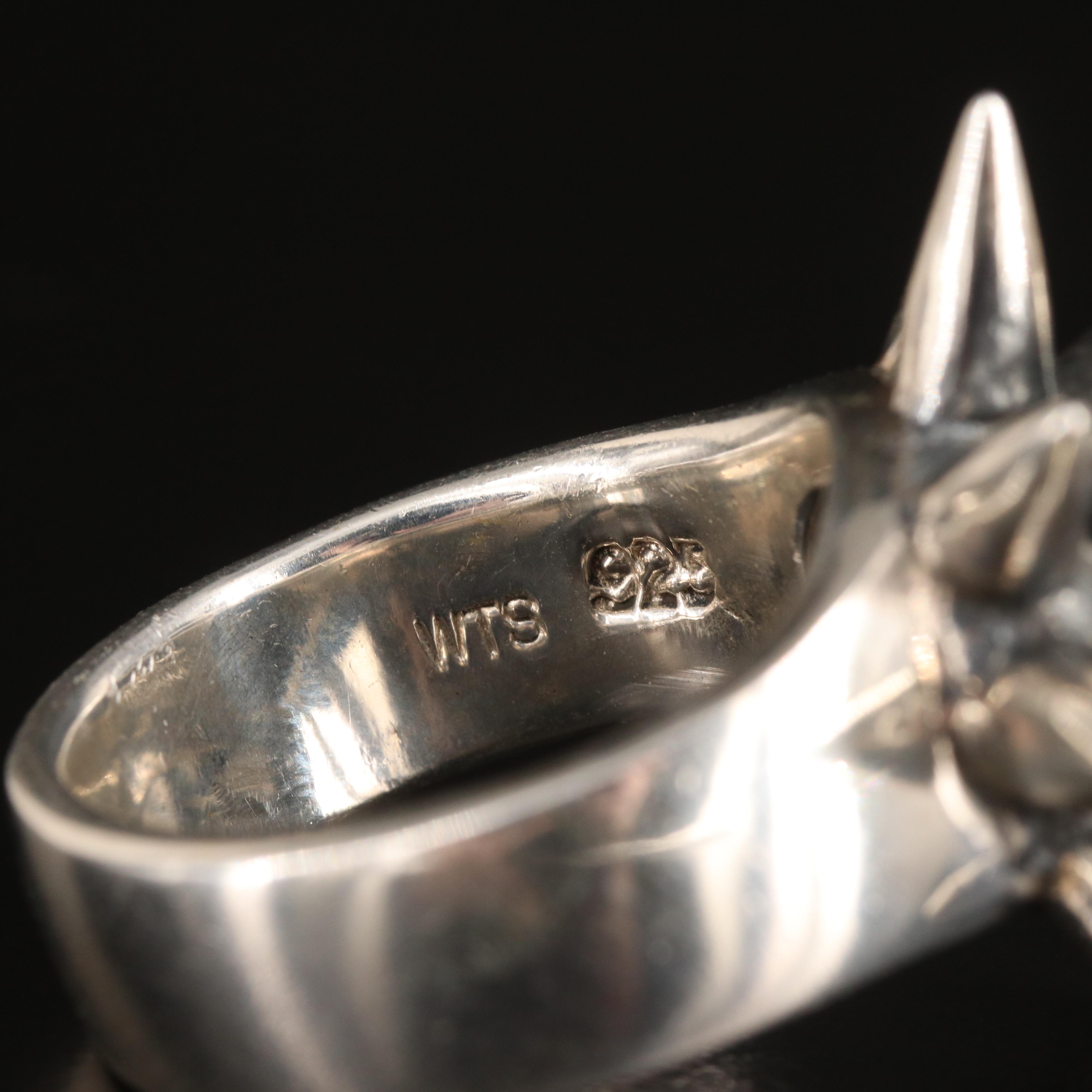 Sterling Spiked Ring