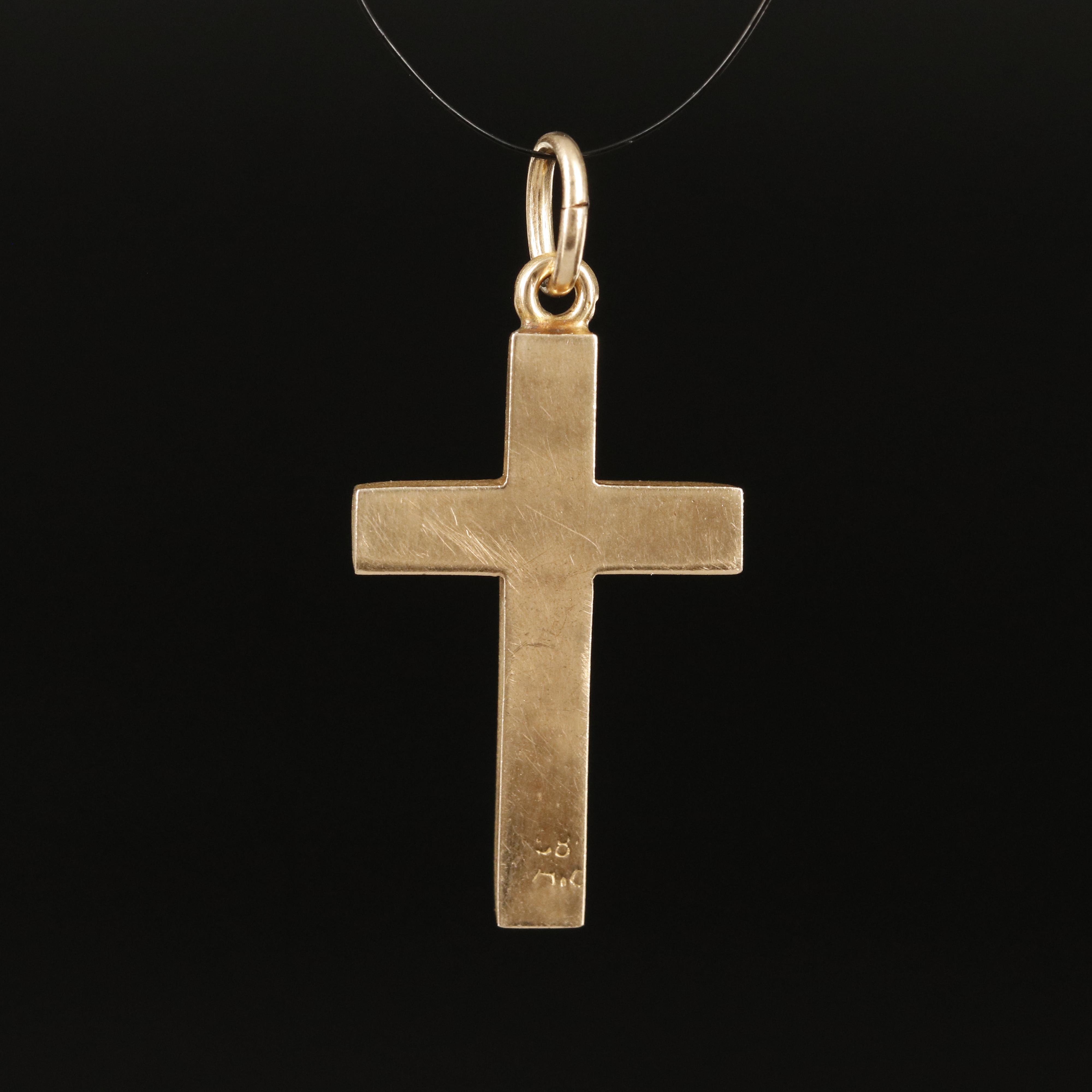 14K Cross Pendant