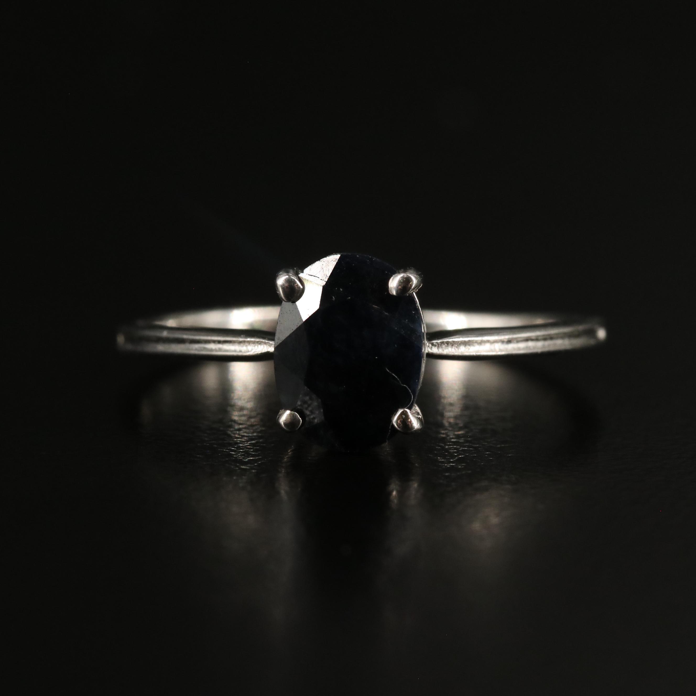 Sterling Filled Corundum Ring