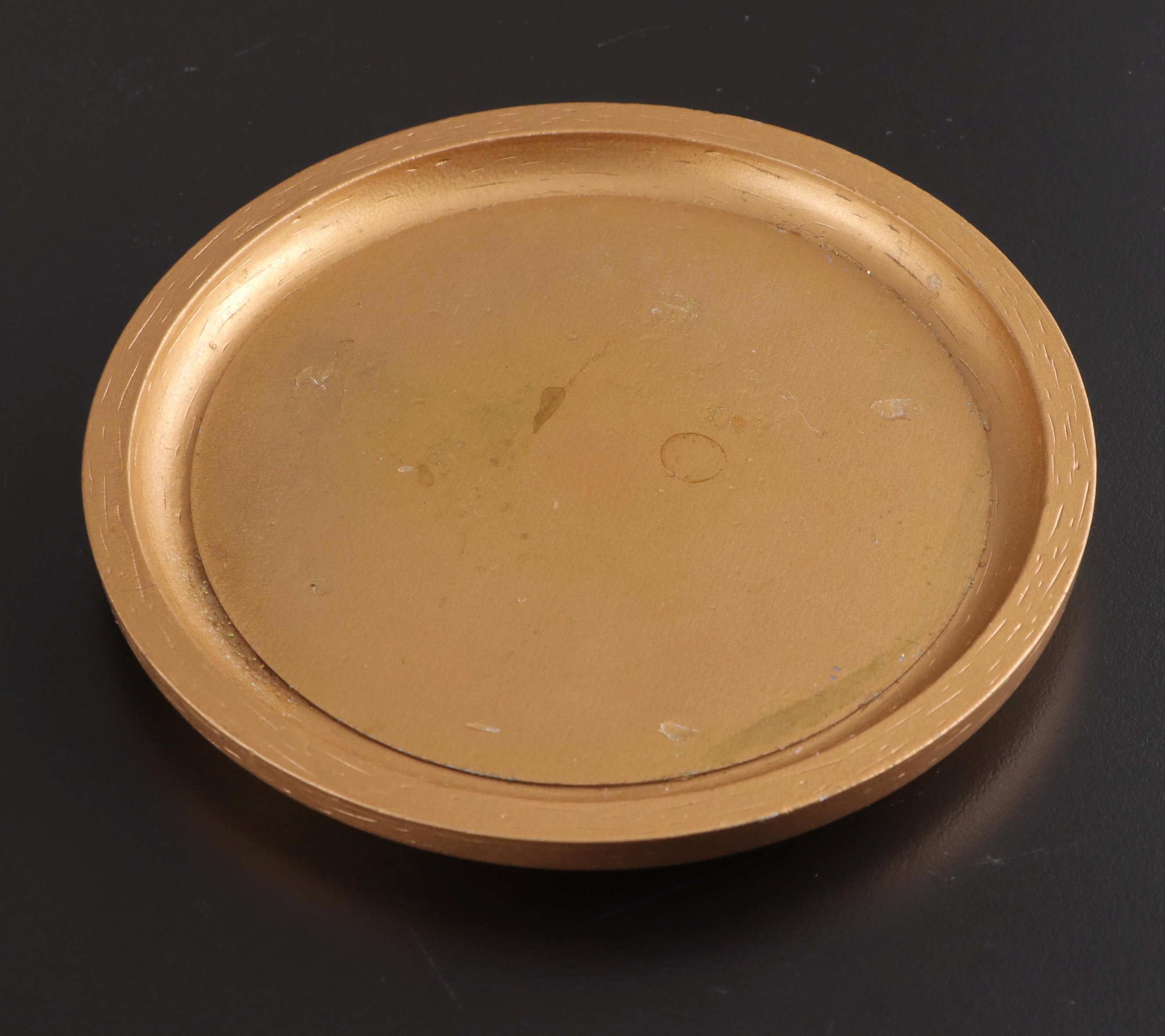 Castilian Imports Brass and Crystal Figural Urn