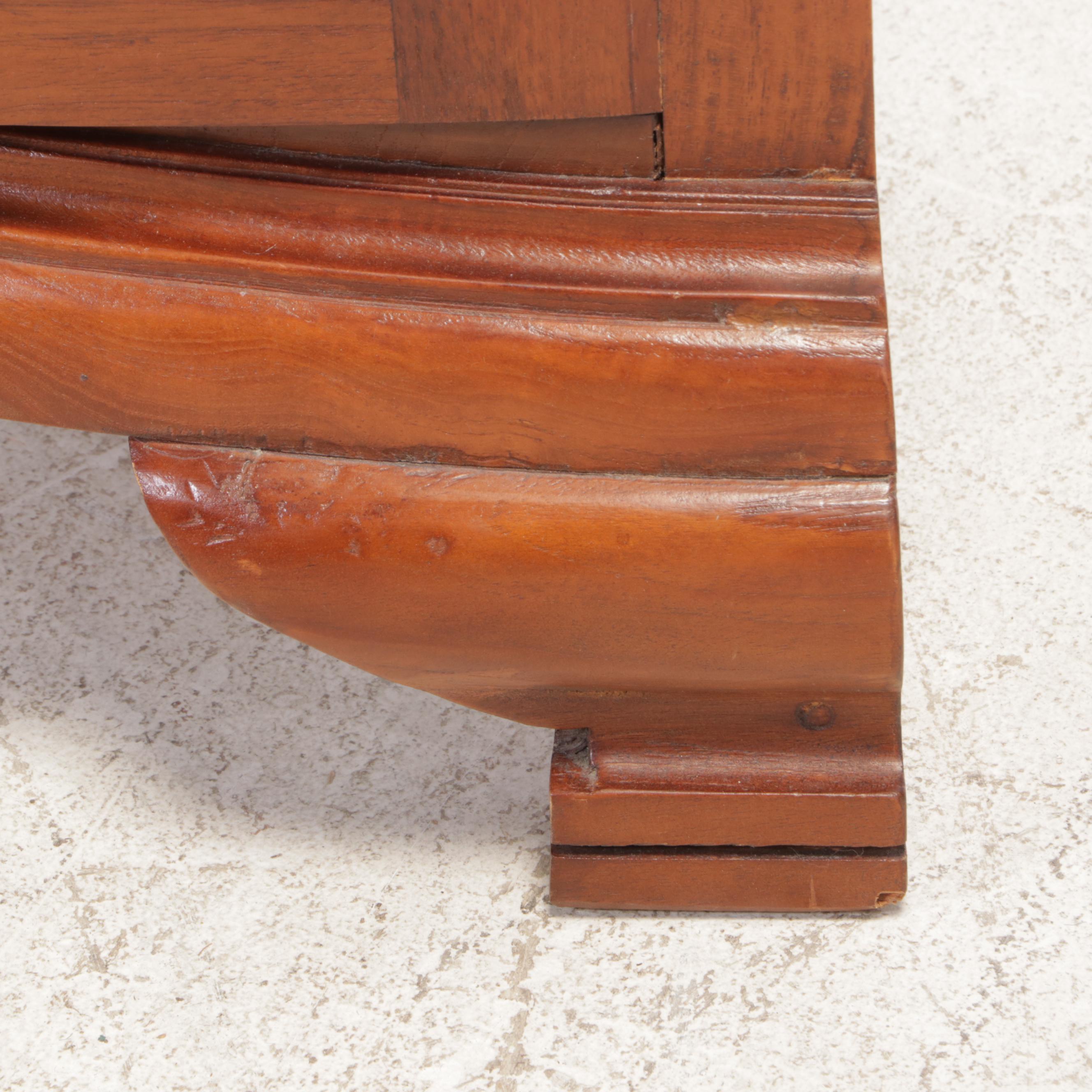 Arhaus Paneled Bowfront Corner Display Cabinet