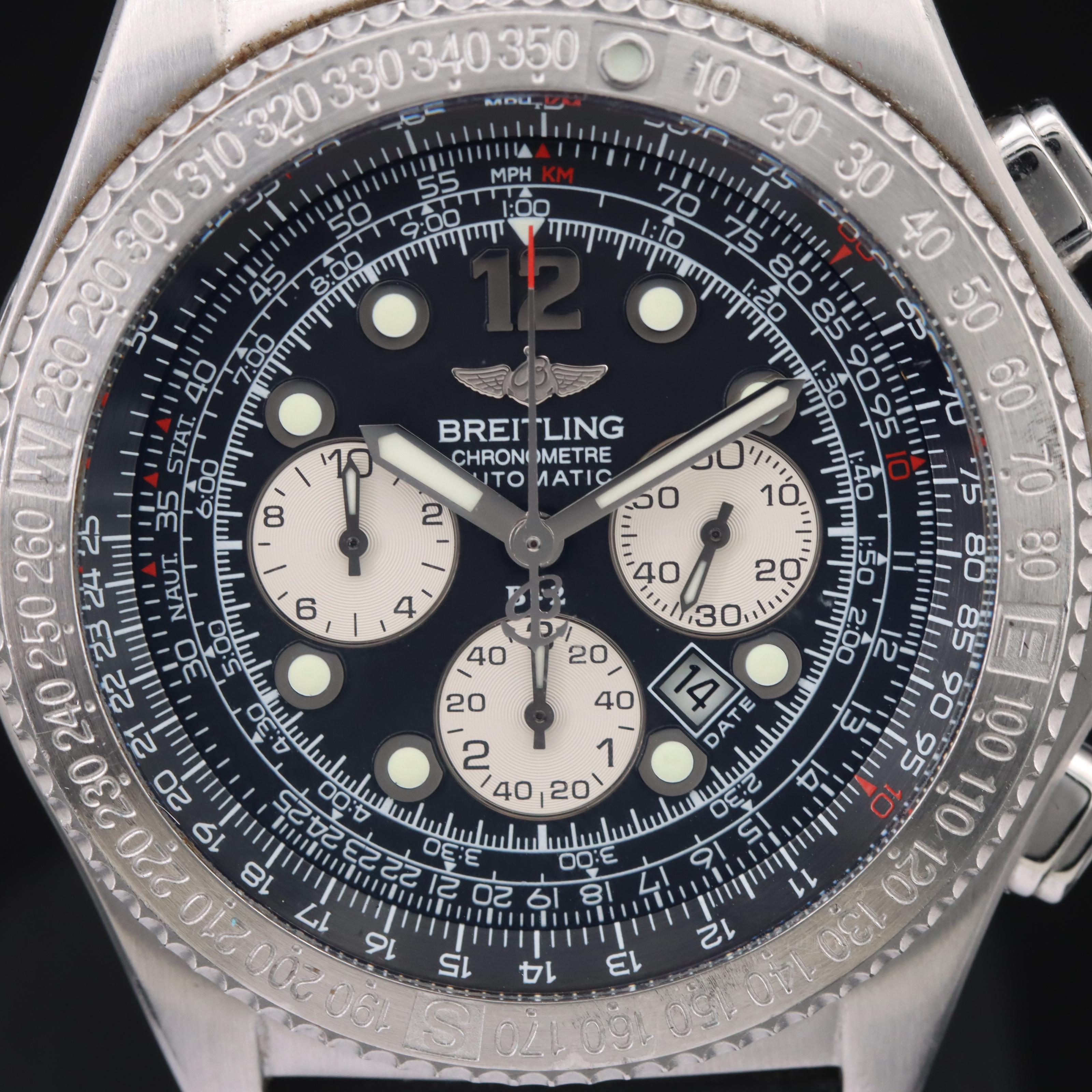 Breitling B-2 Chronograph Black Dial 44mm Automatic