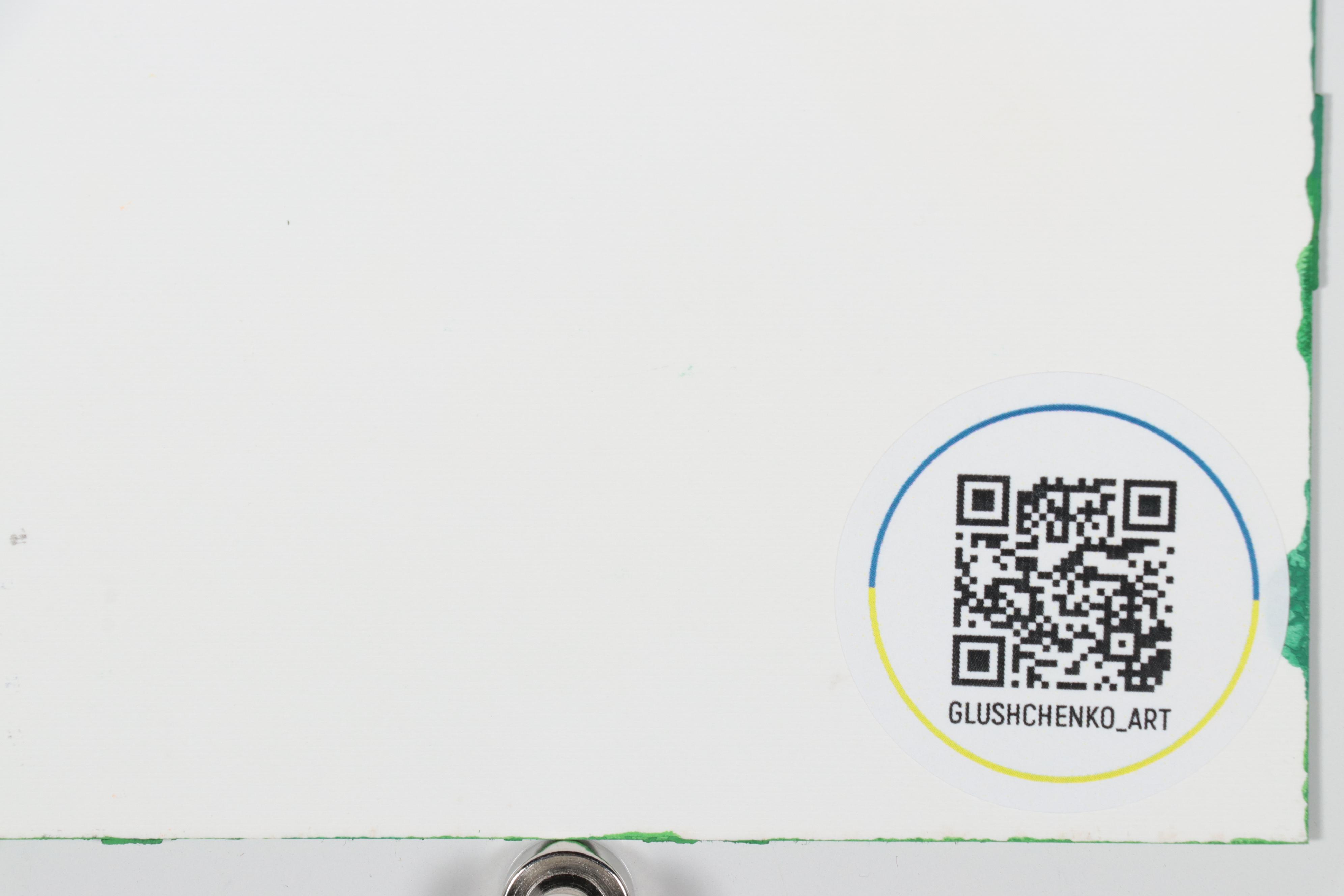 Alyona Glushchenko Oil Painting of Robin Bird, 2023