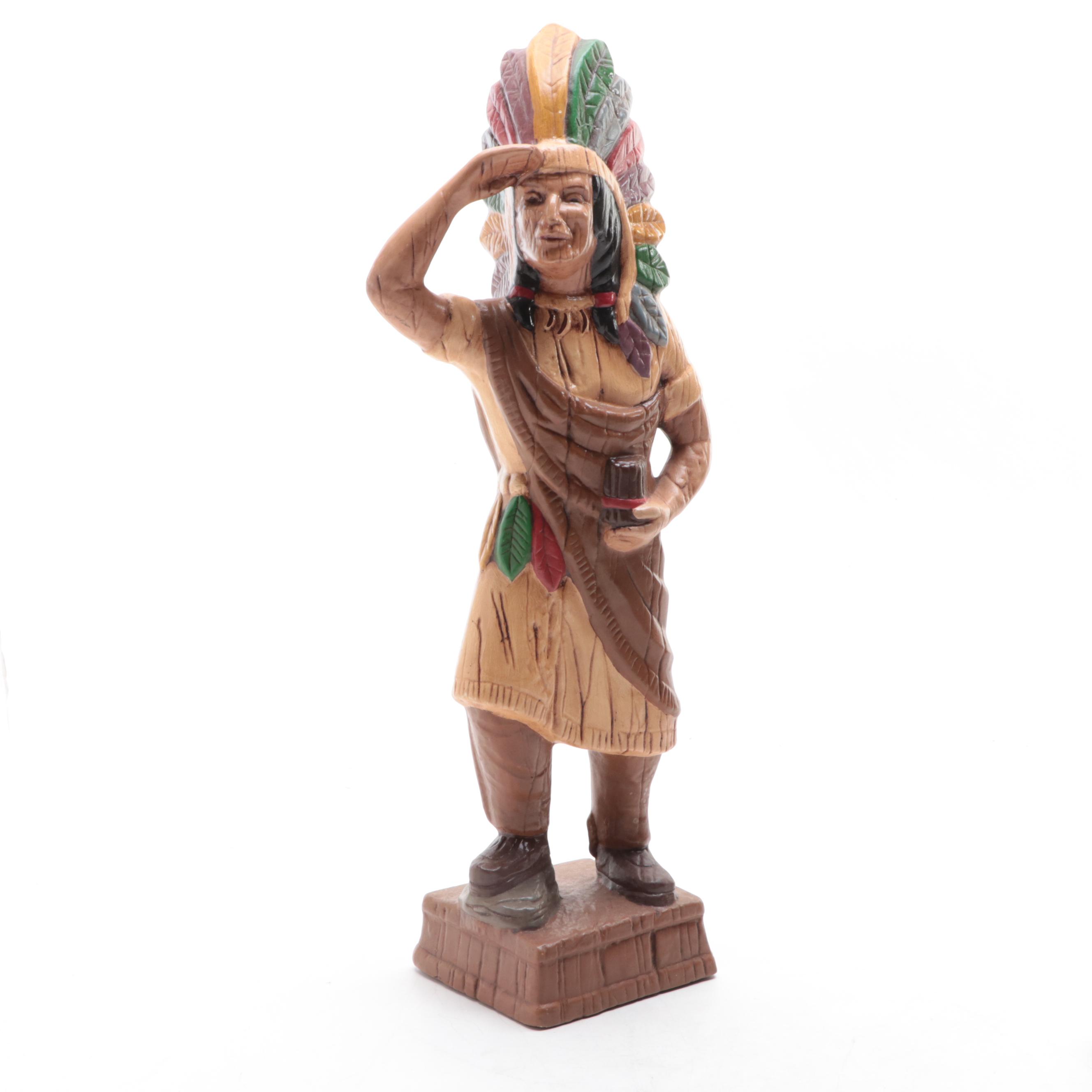 Native American Figurines, Postcards and Wall Hanging