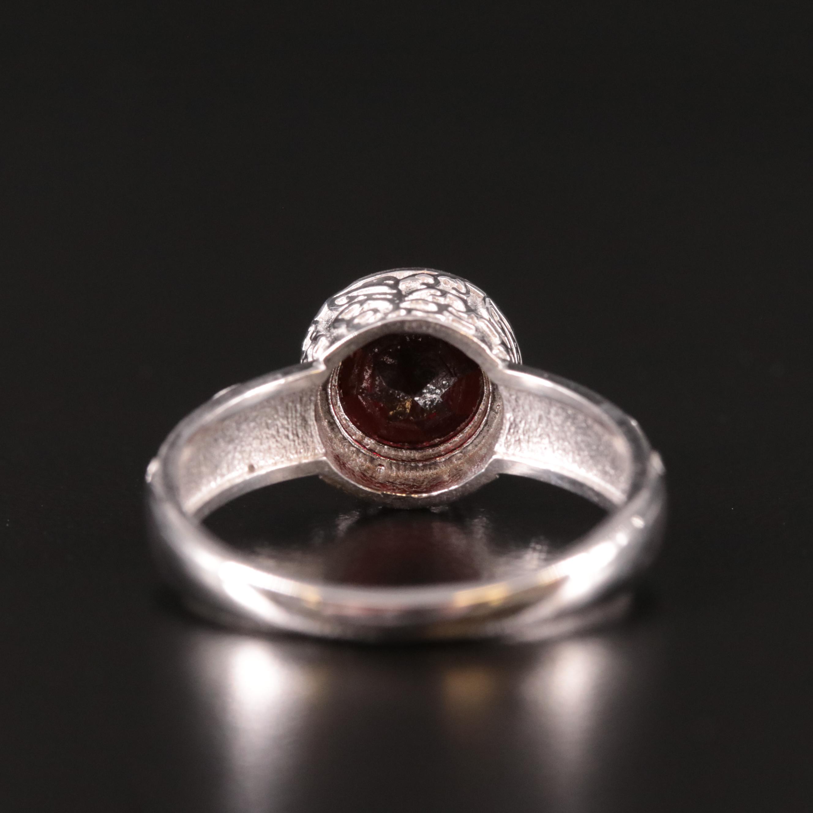 Sterling Garnet Ring