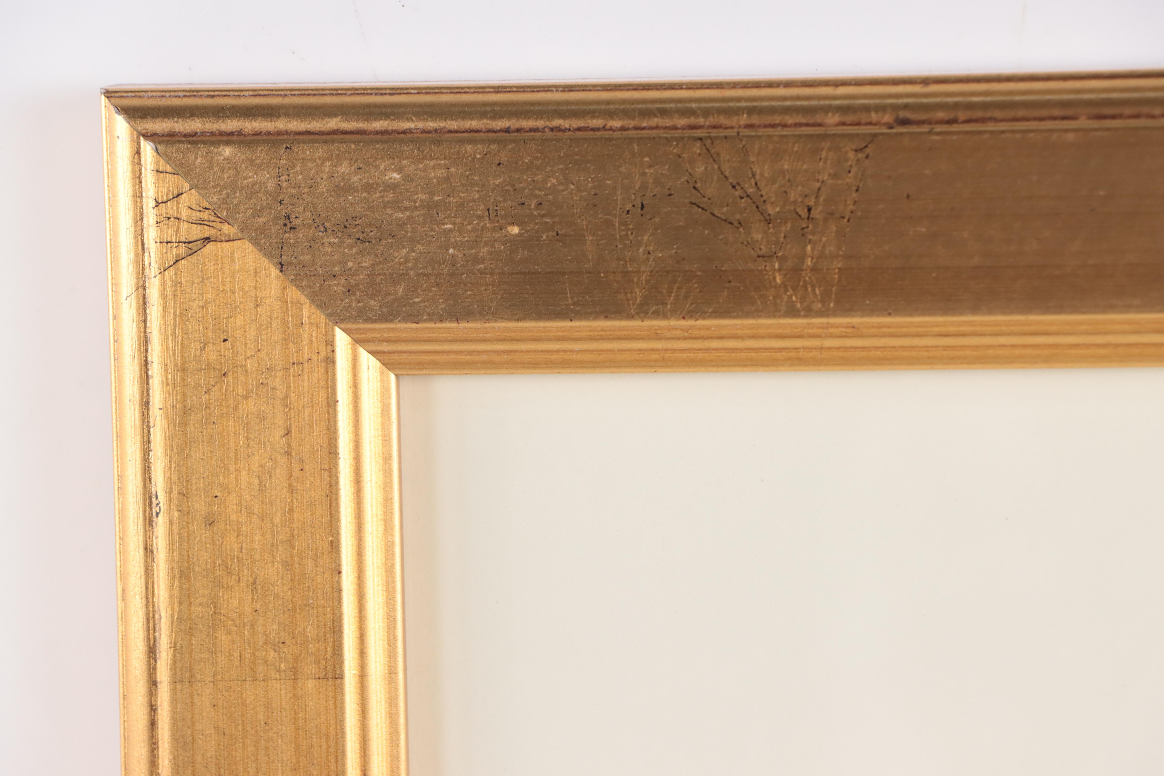 Attributed to Jean Hugo Gouache Painting of Industrial Landscape, Circa 1970