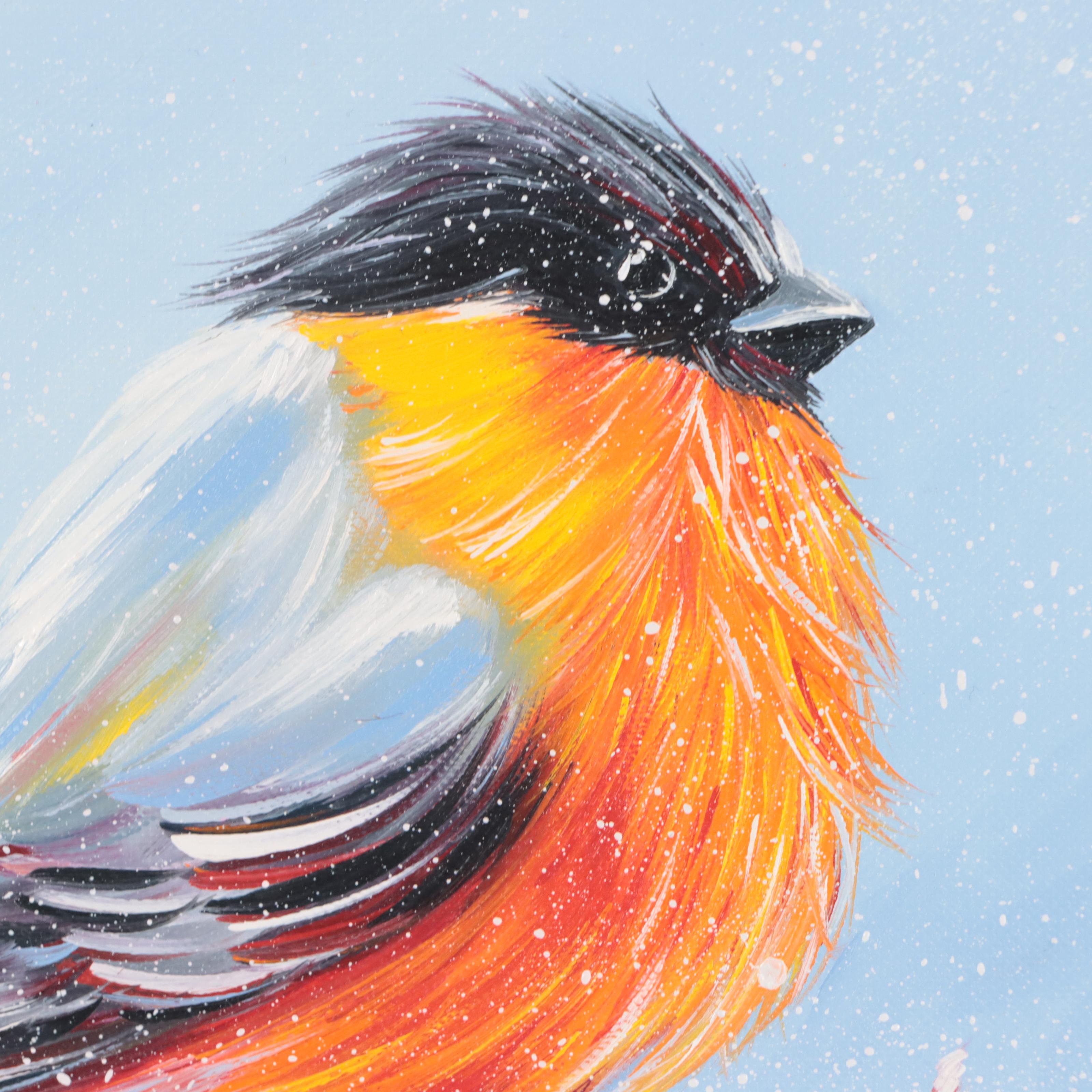 Alyona Glushchenko Oil Painting of Bird, 2022