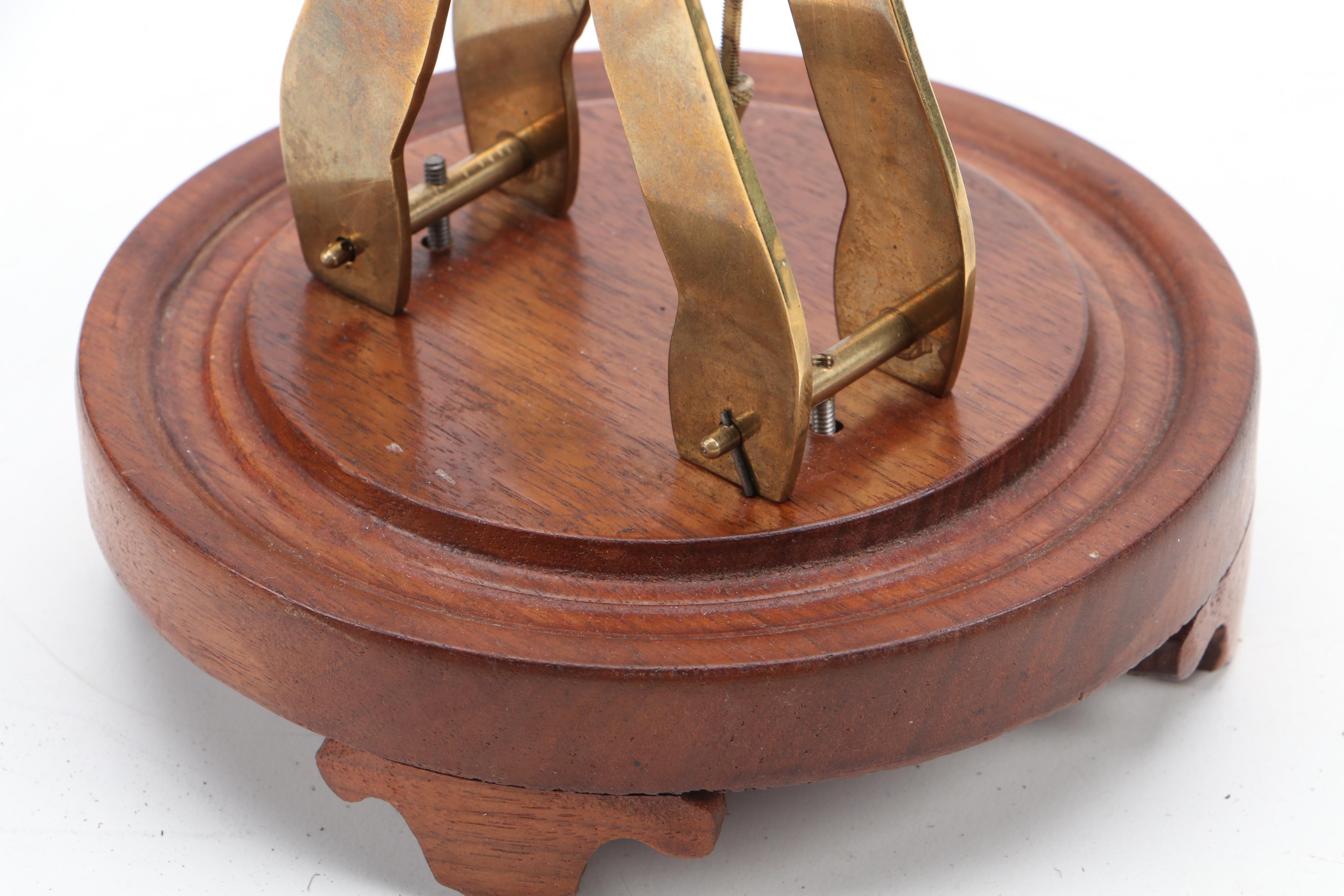 Seth Thomas Adamantine Mantel Clock with Brass German Anniversary Clock