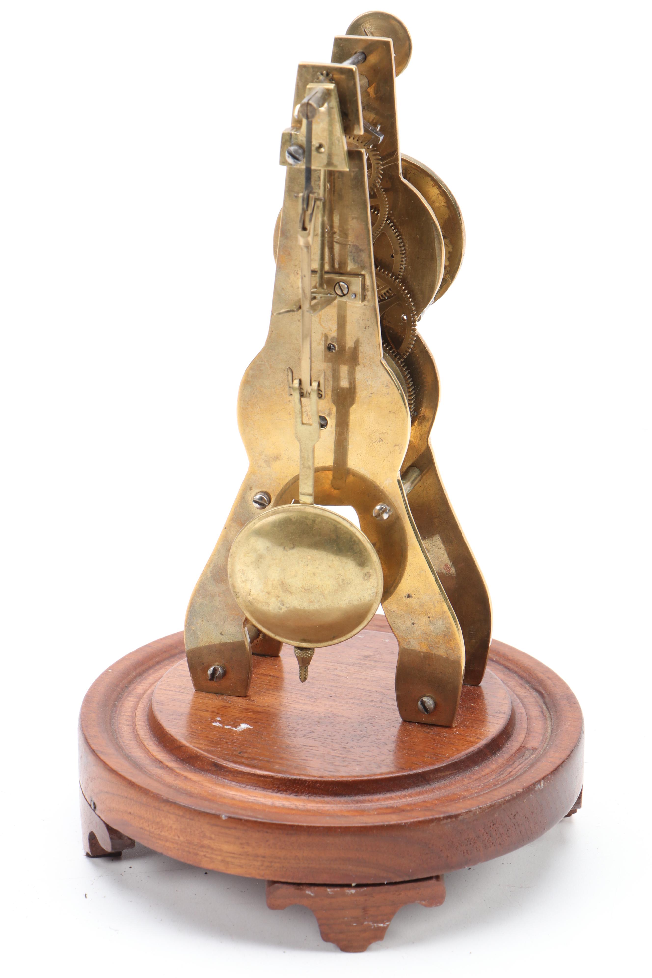 Seth Thomas Adamantine Mantel Clock with Brass German Anniversary Clock