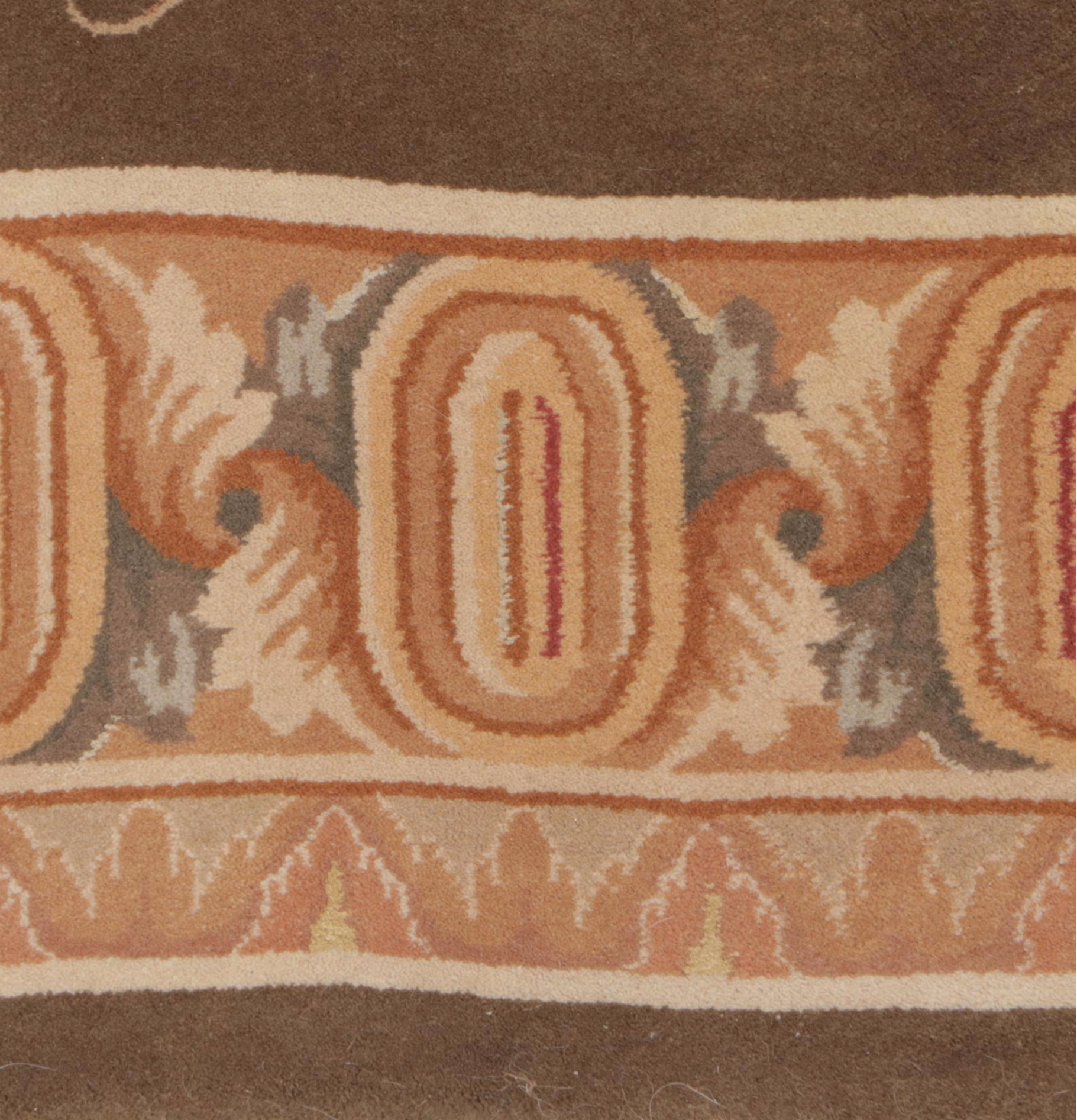 9'9 x 13'8 Hand-Tufted Sino-French Aubusson Style Area Rug