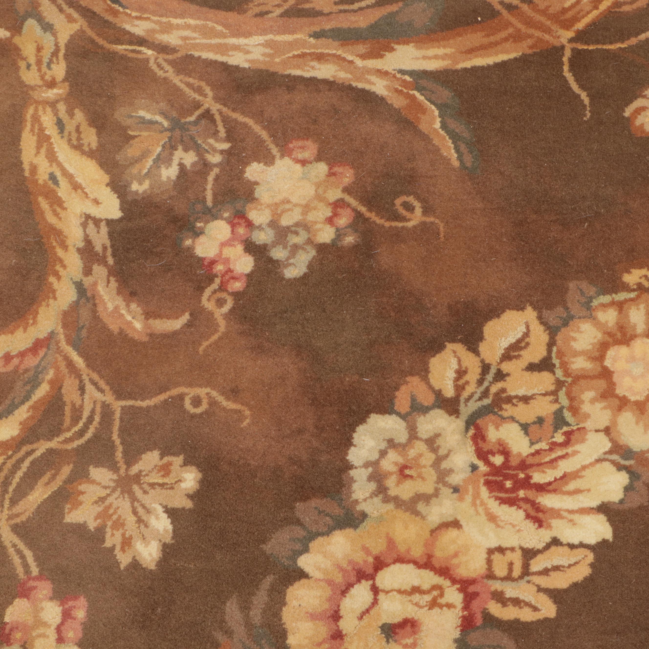 9'9 x 13'8 Hand-Tufted Sino-French Aubusson Style Area Rug