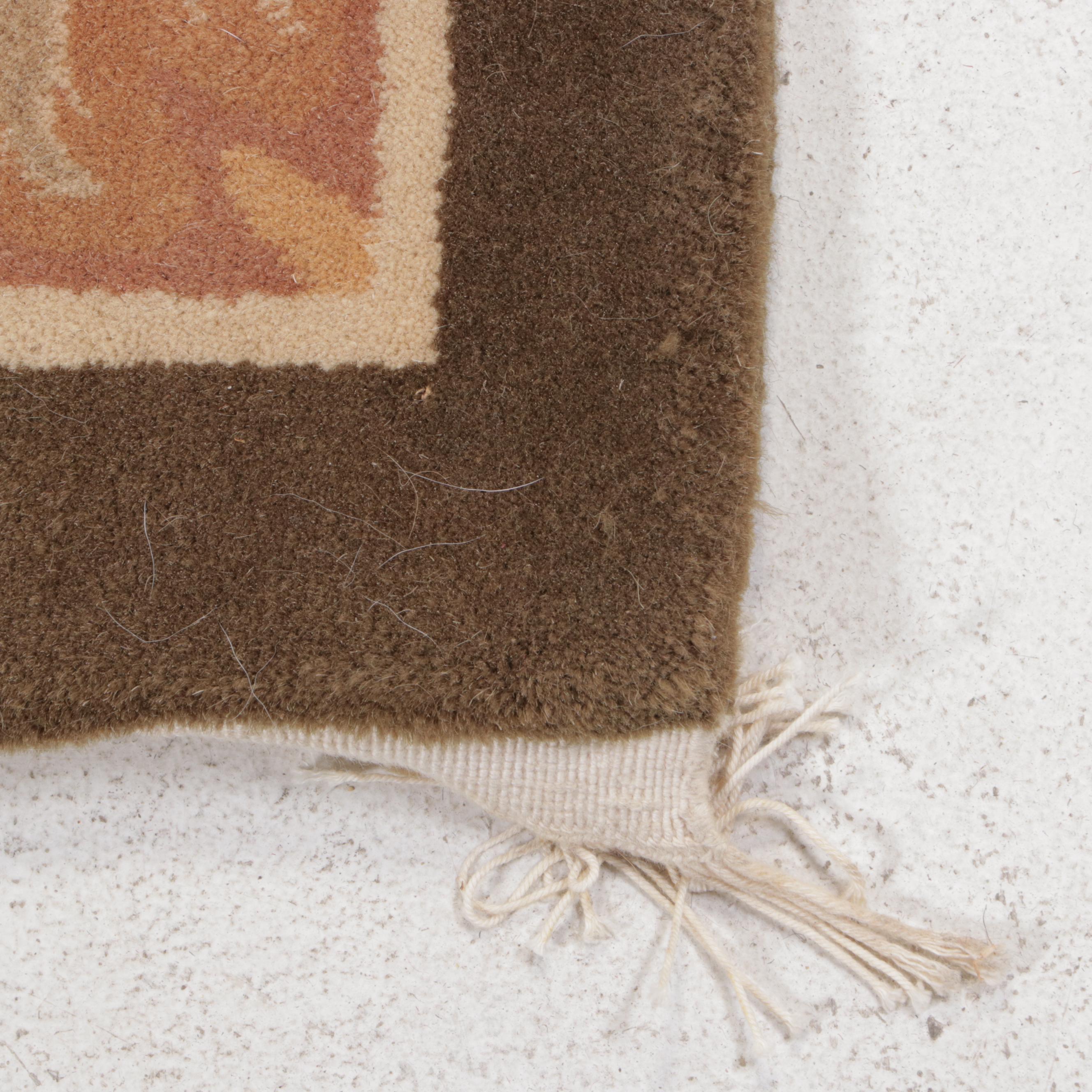 9'9 x 13'8 Hand-Tufted Sino-French Aubusson Style Area Rug