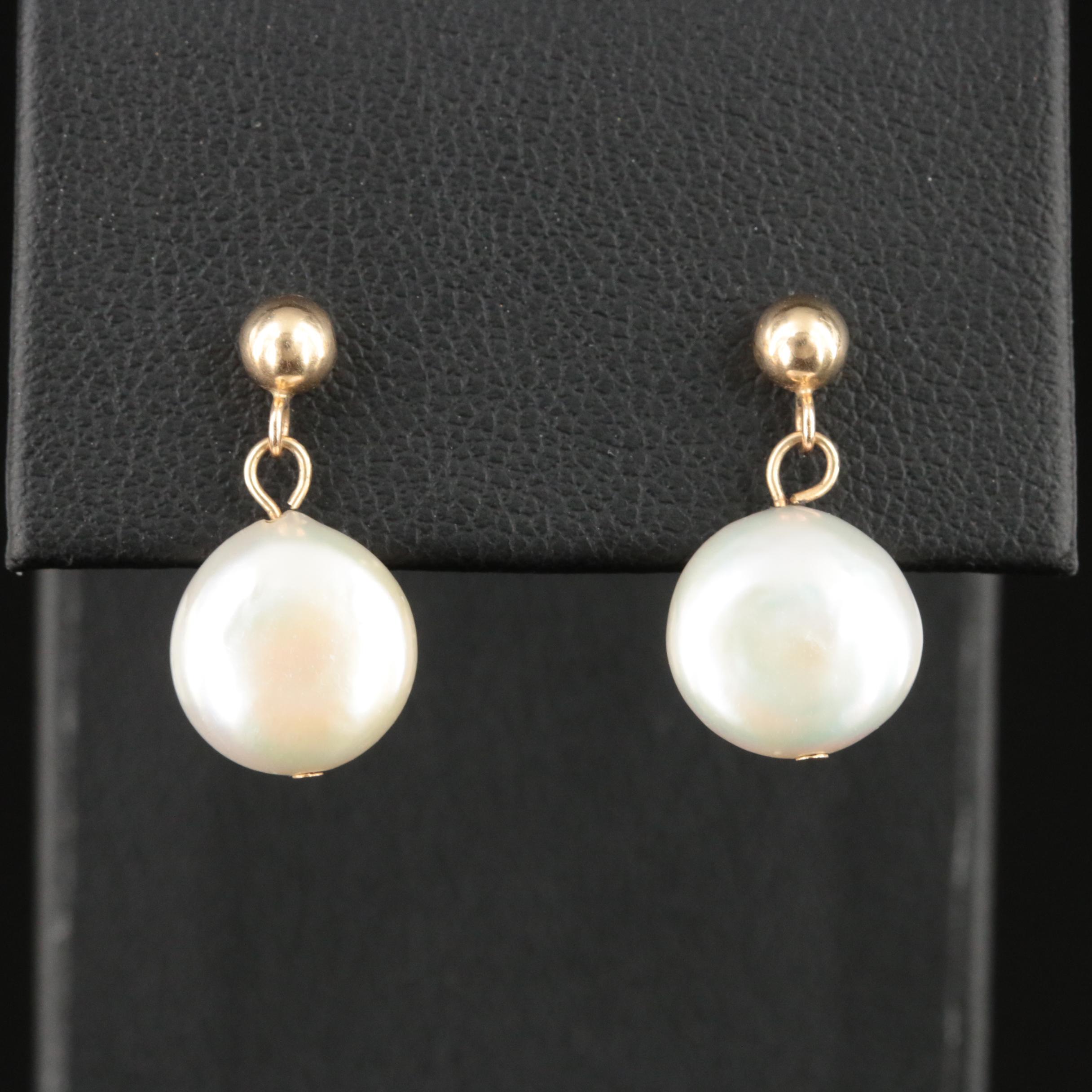 14K Pearl Earrings