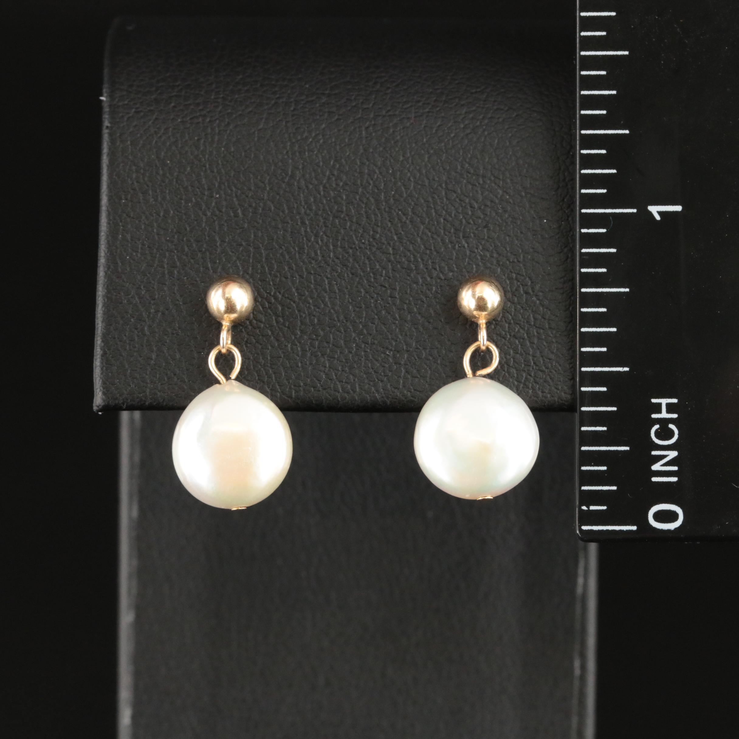 14K Pearl Earrings
