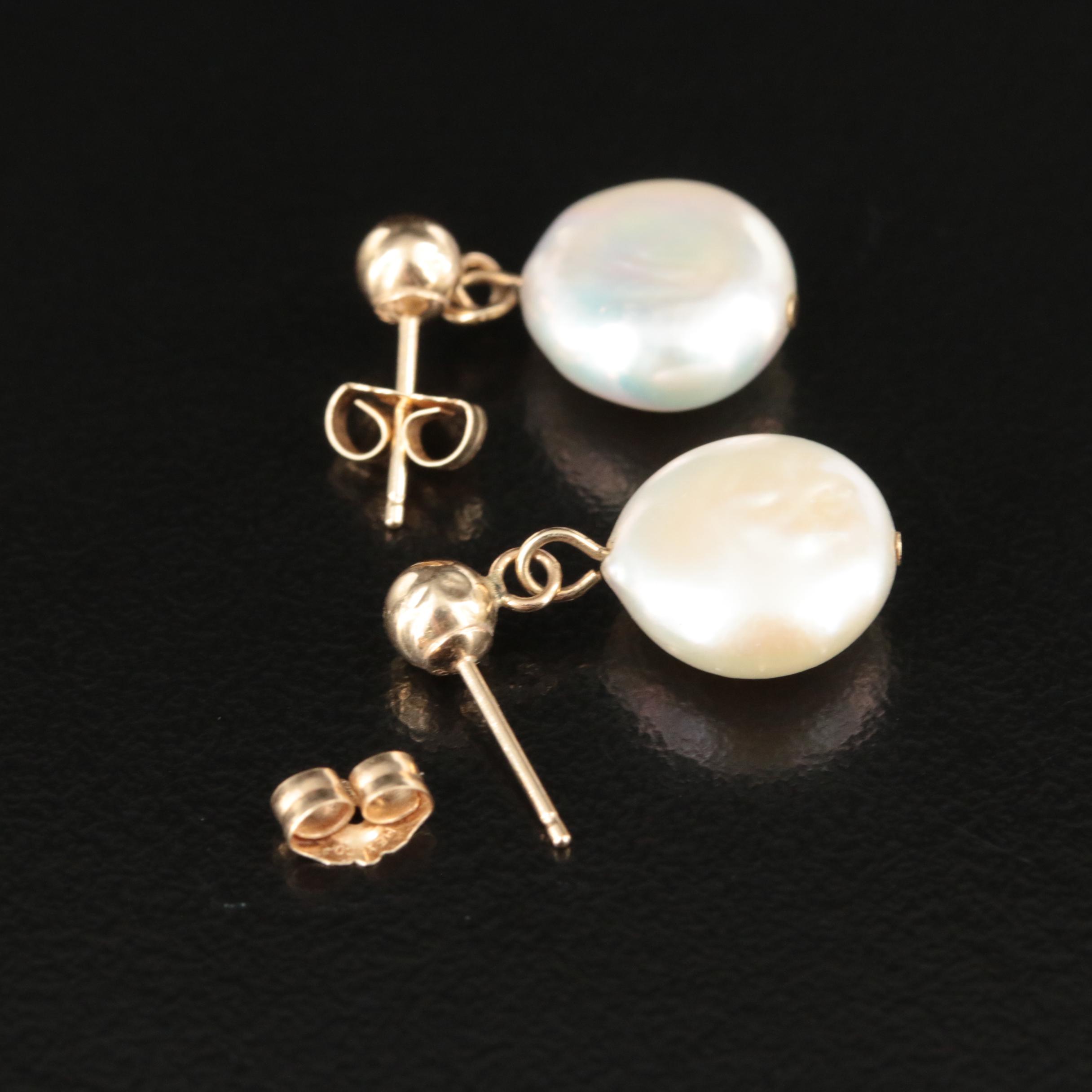14K Pearl Earrings