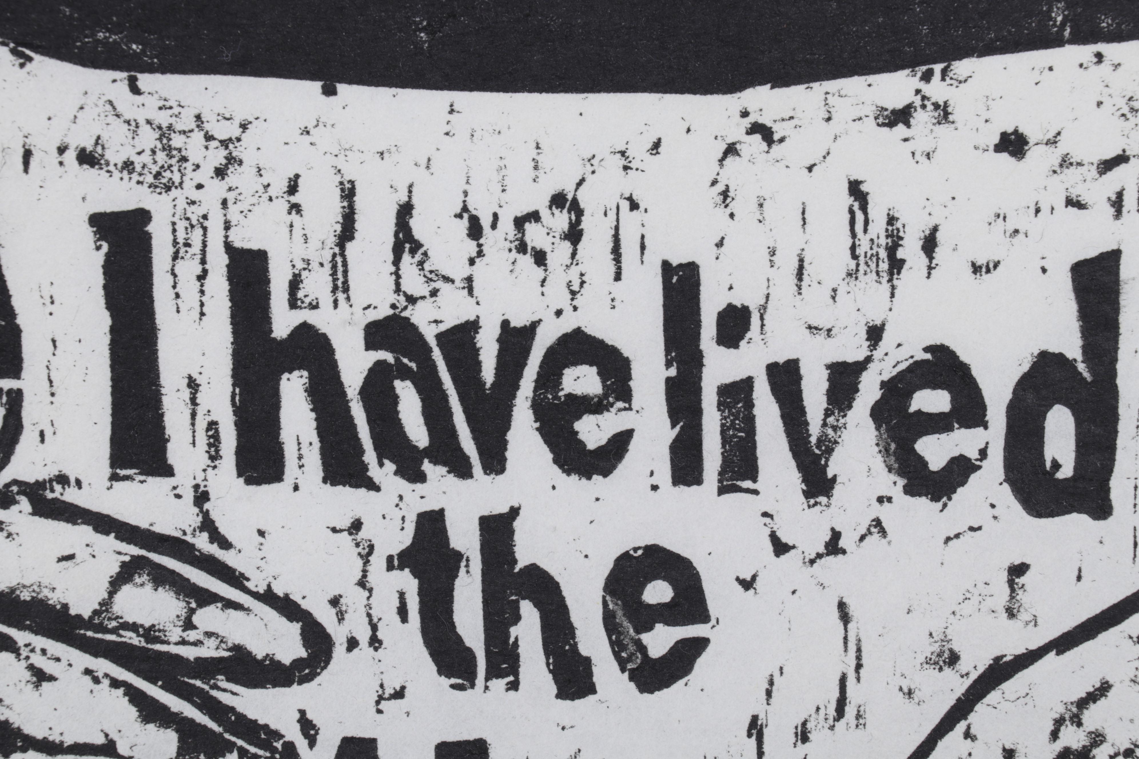 Sidney Chafetz Woodcut "Amy Lowell," Circa 1968