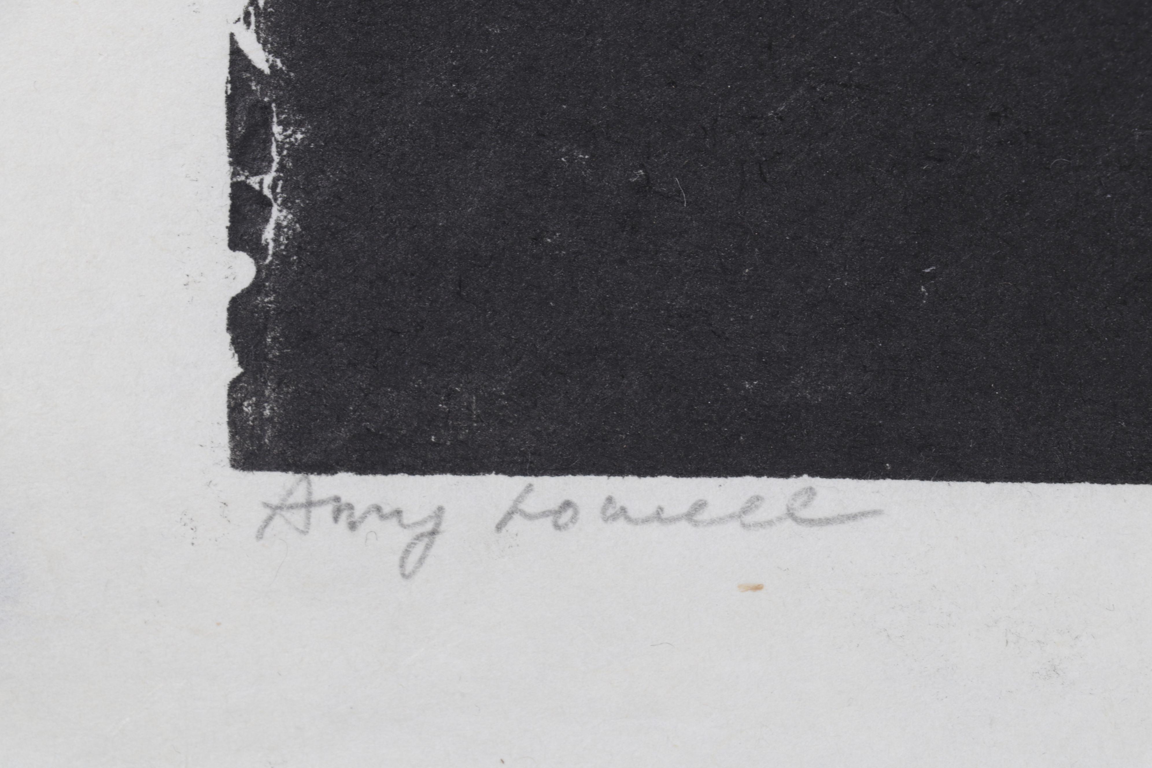 Sidney Chafetz Woodcut "Amy Lowell," Circa 1968