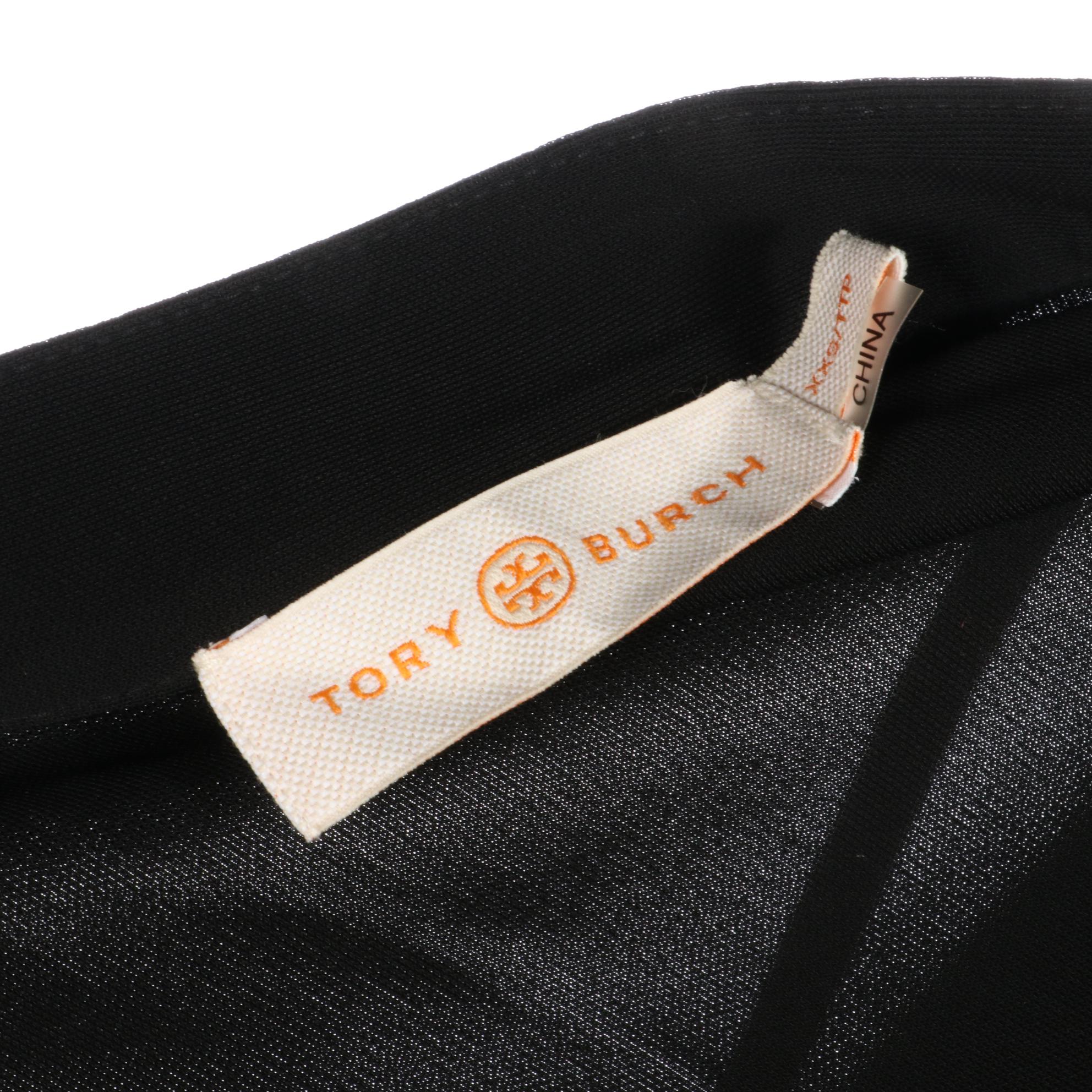 Tory Burch Mixed Material Wrap Skirt