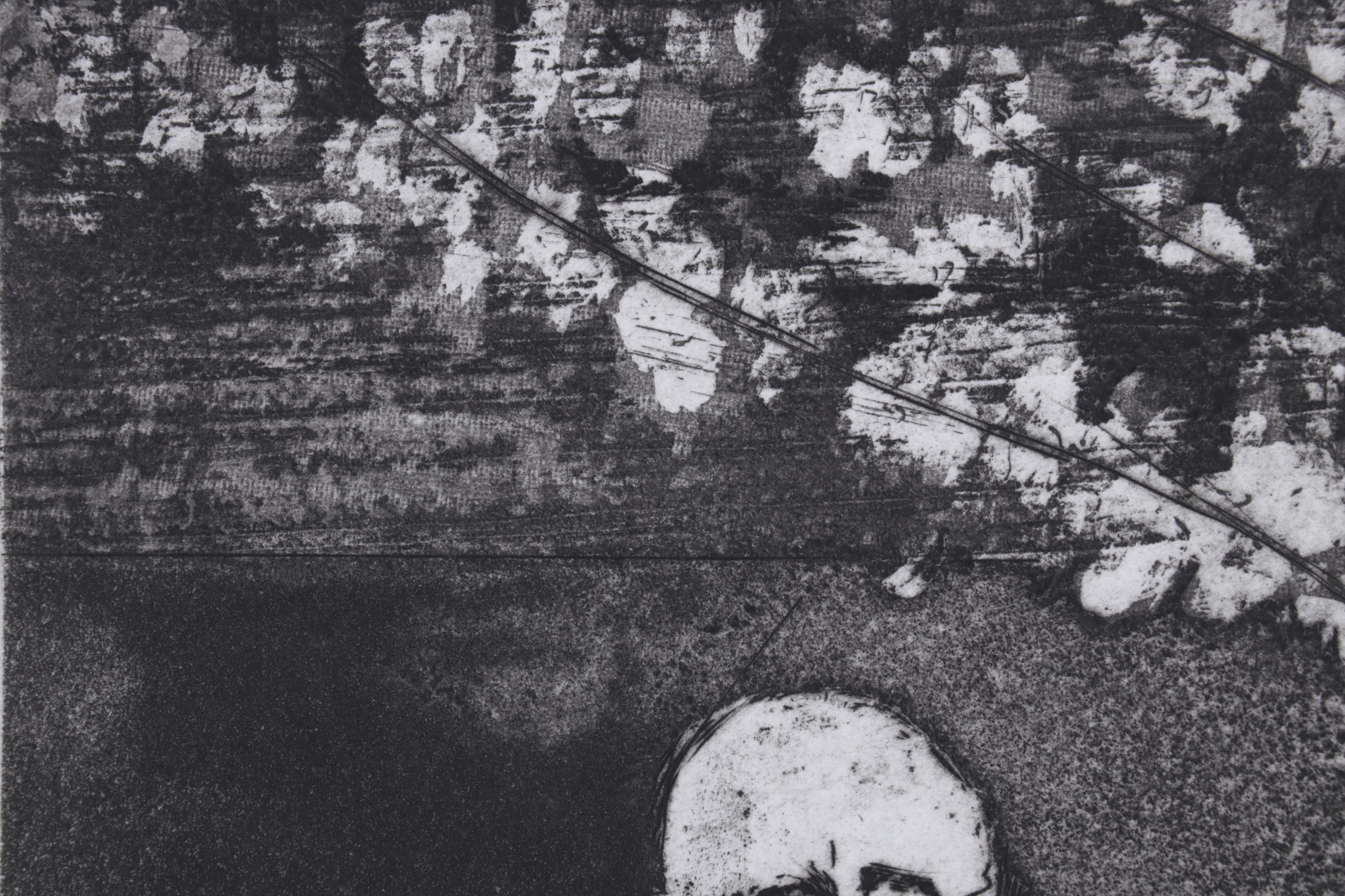 Sidney Chafetz Etching "W. C. Williams," 1970