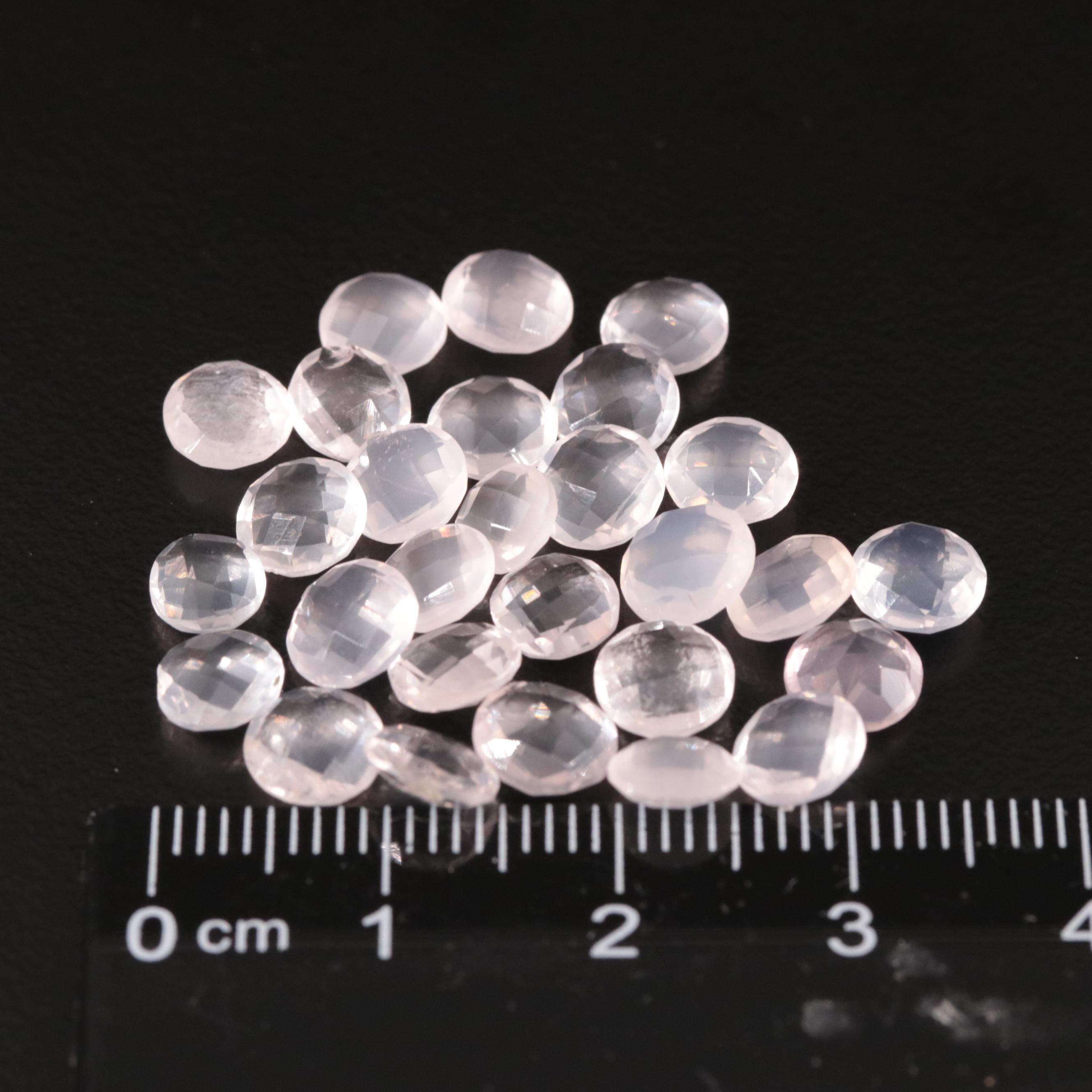 Loose 17.00 CTW Rose Quartz Lot