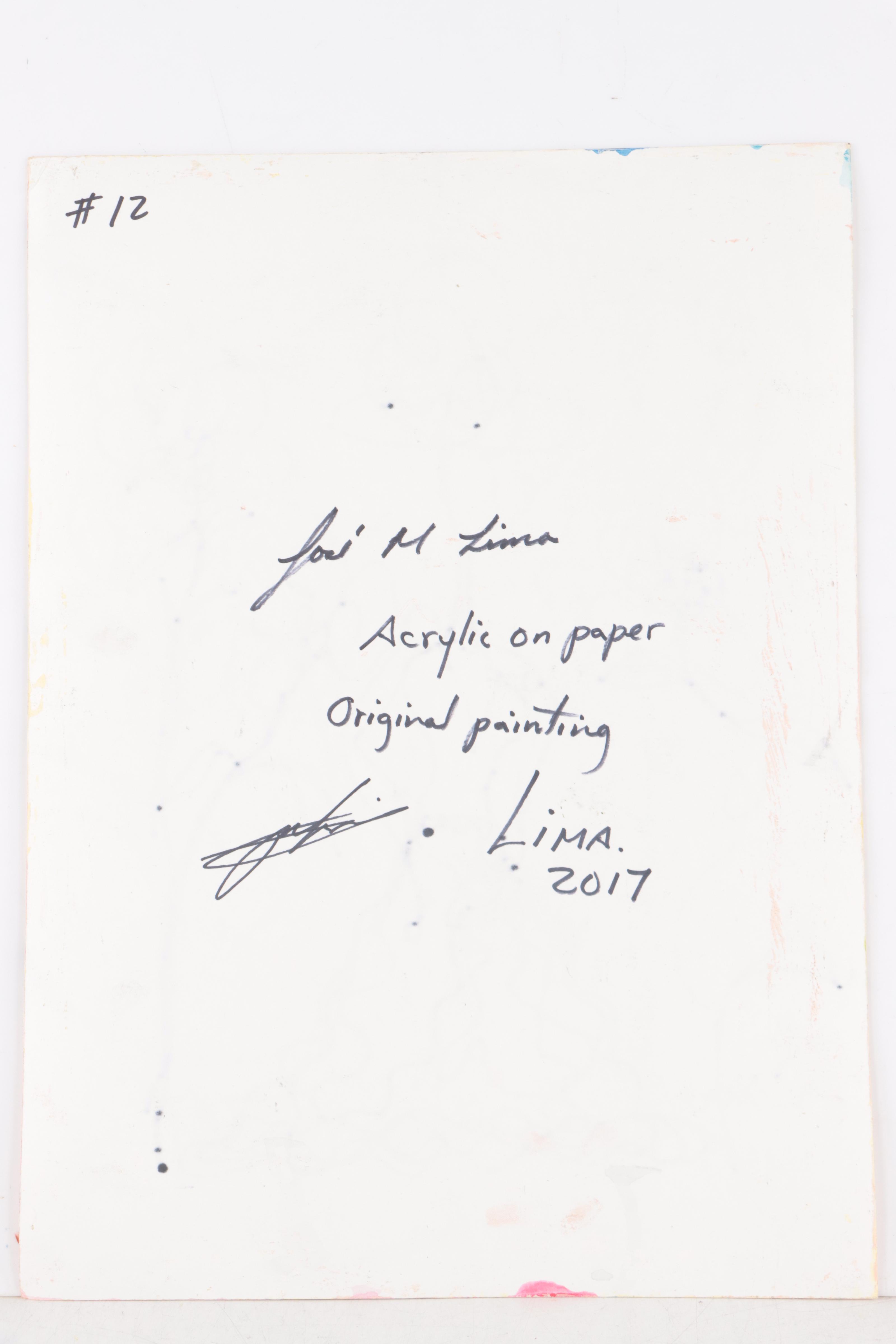 José M. Lima Mixed Media Portrait, 2017