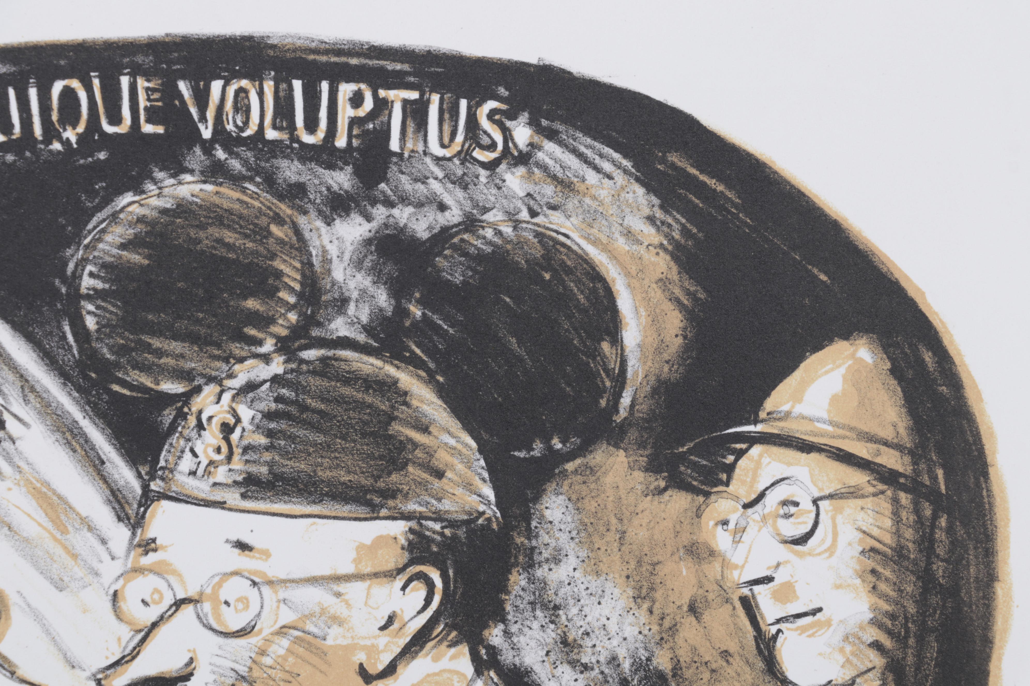 Sidney Chafetz Color Lithograph "Mirror Image," 1996