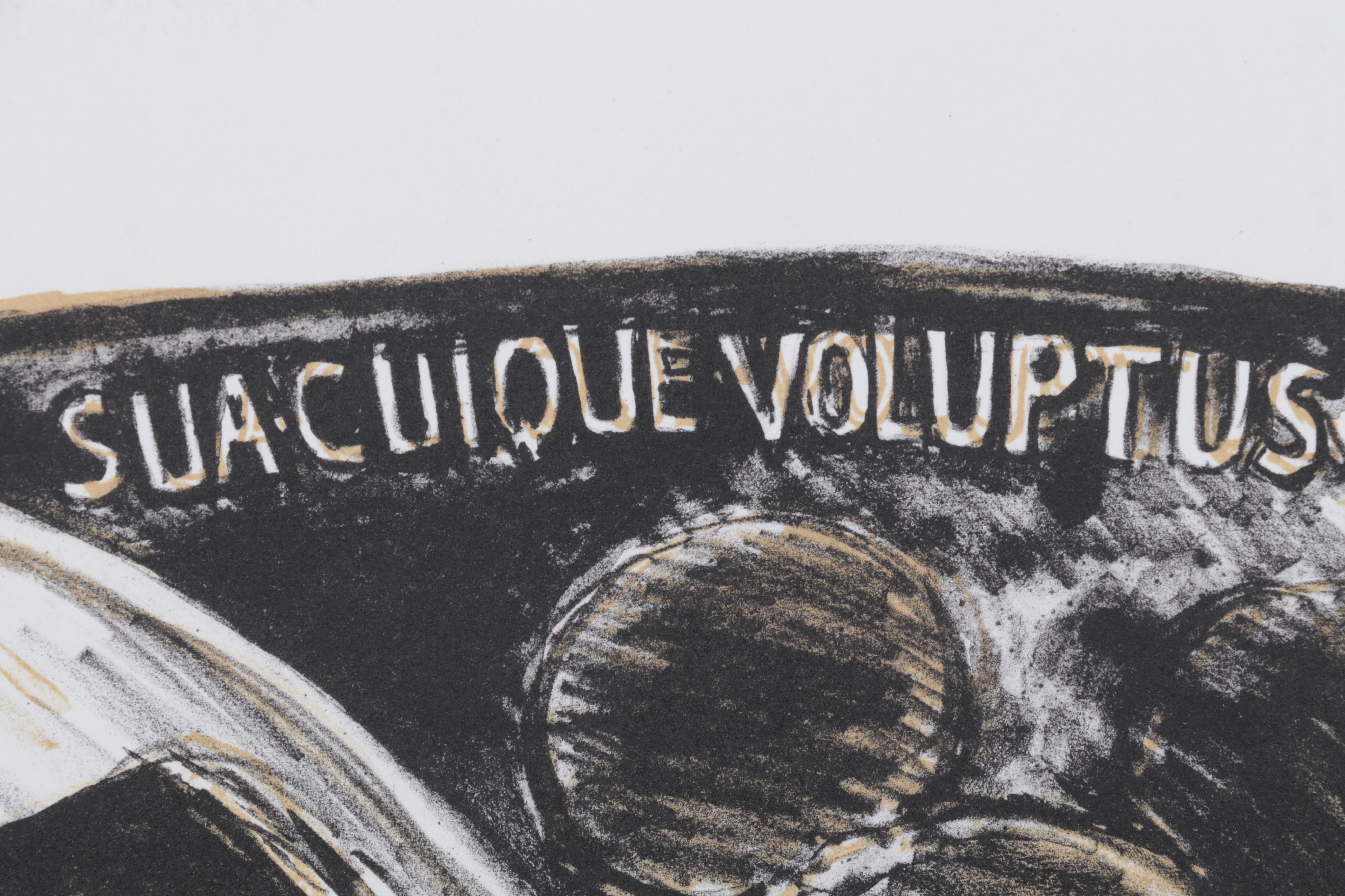 Sidney Chafetz Color Lithograph "Mirror Image," 1996