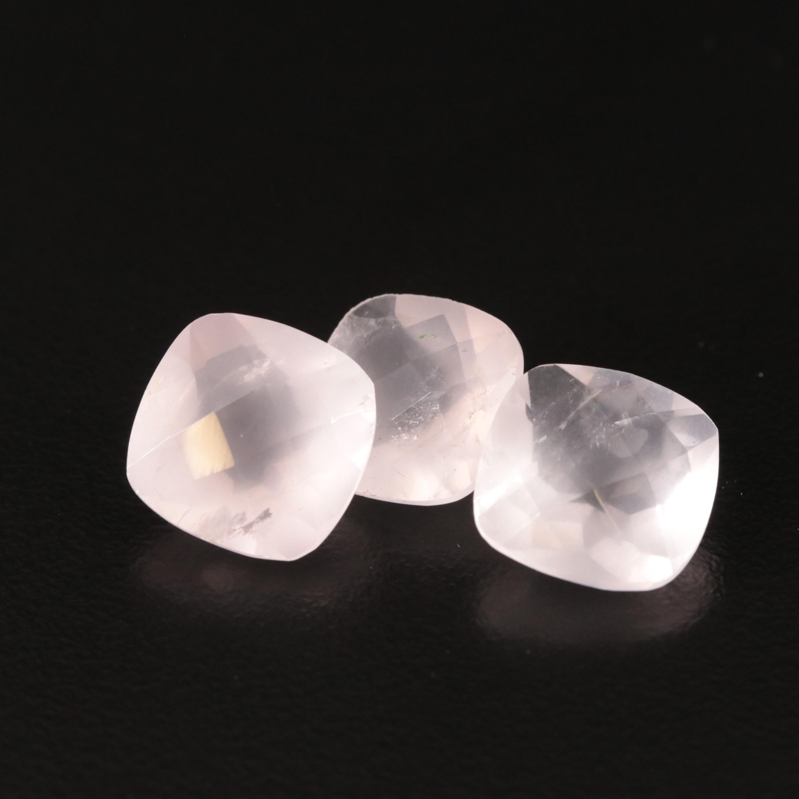 Loose 15.82 CTW Rose Quartz Lot