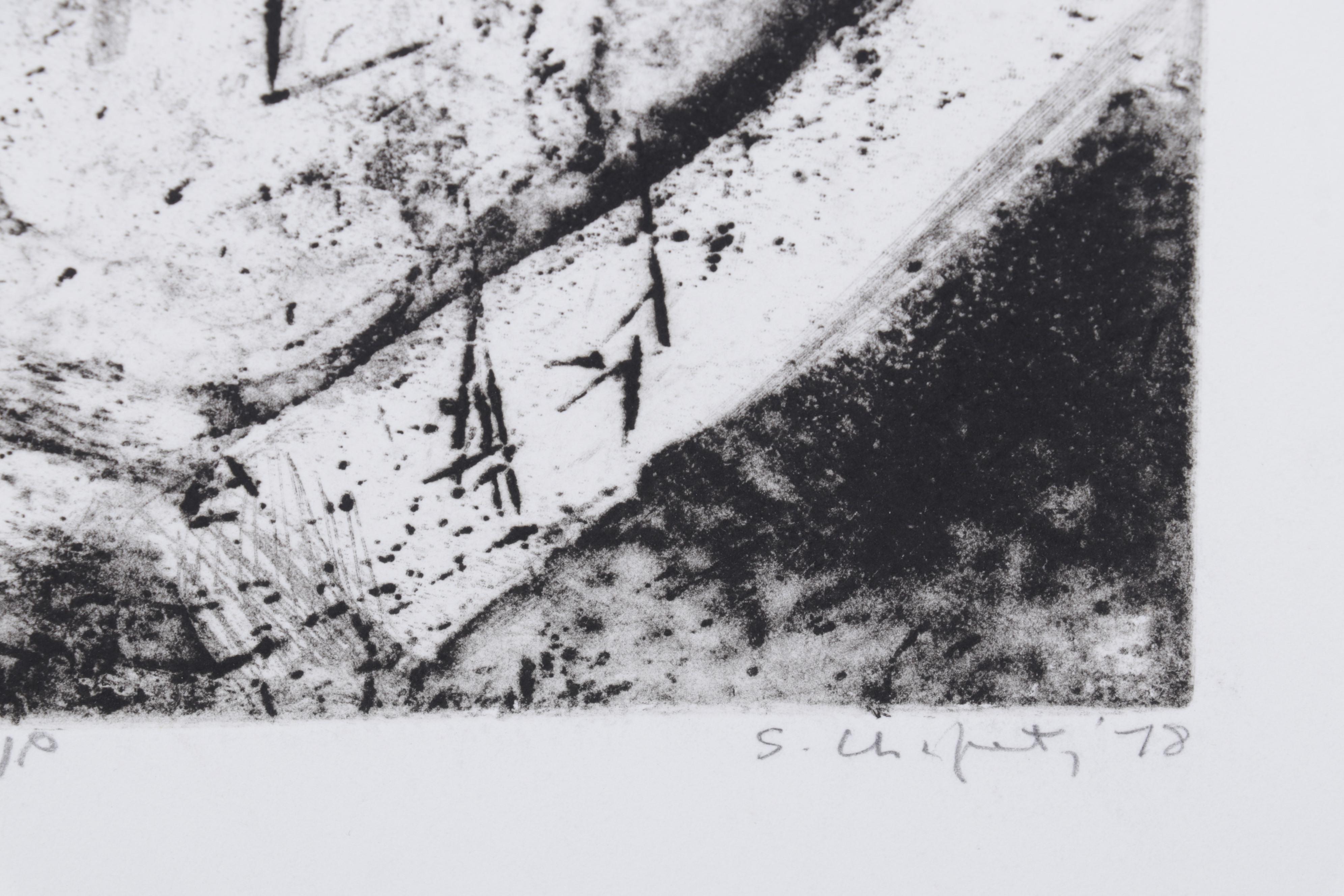 Sidney Chafetz Etching "Emerson," 1978