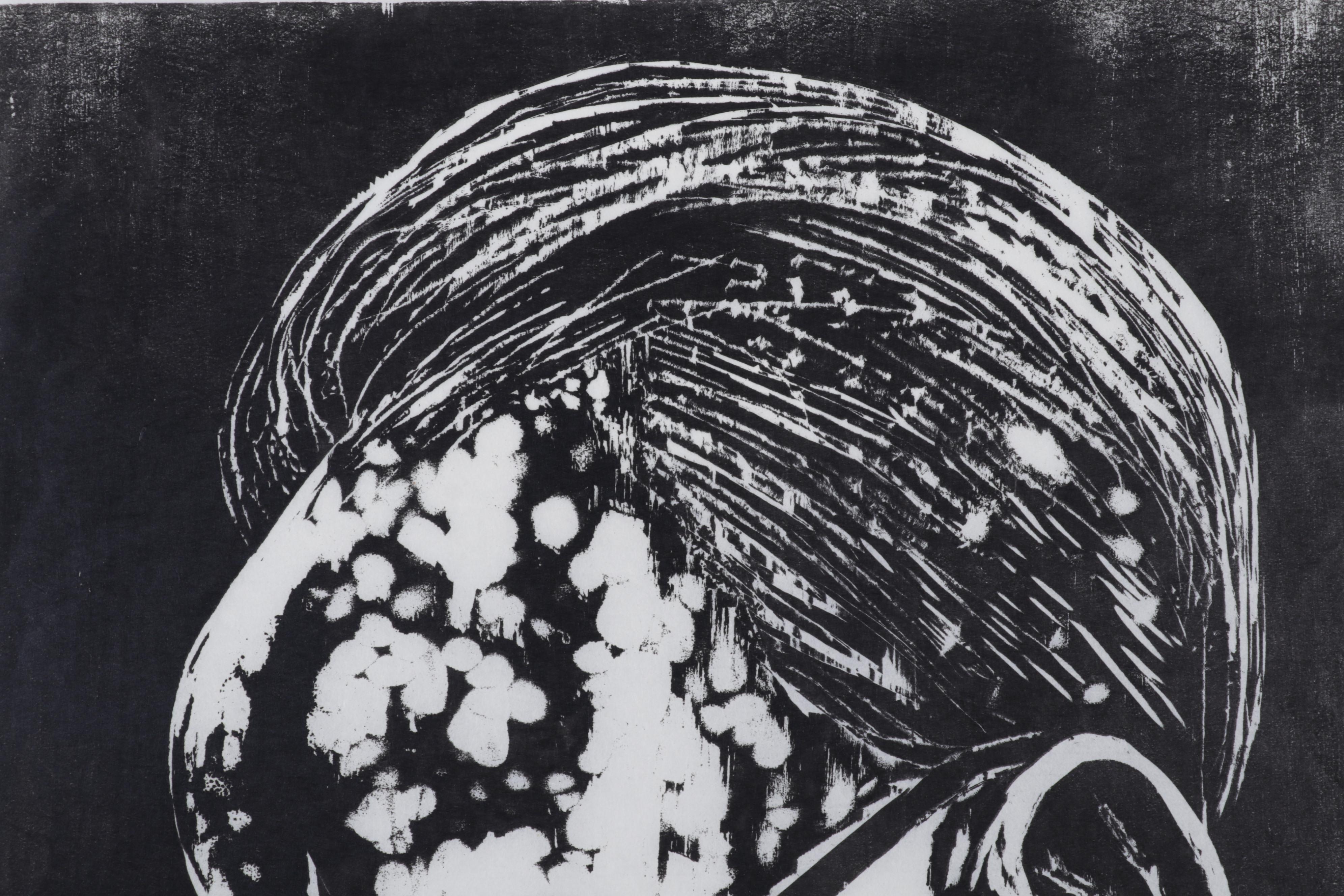 Sidney Chafetz Woodcut "A. J. Muste," 1967