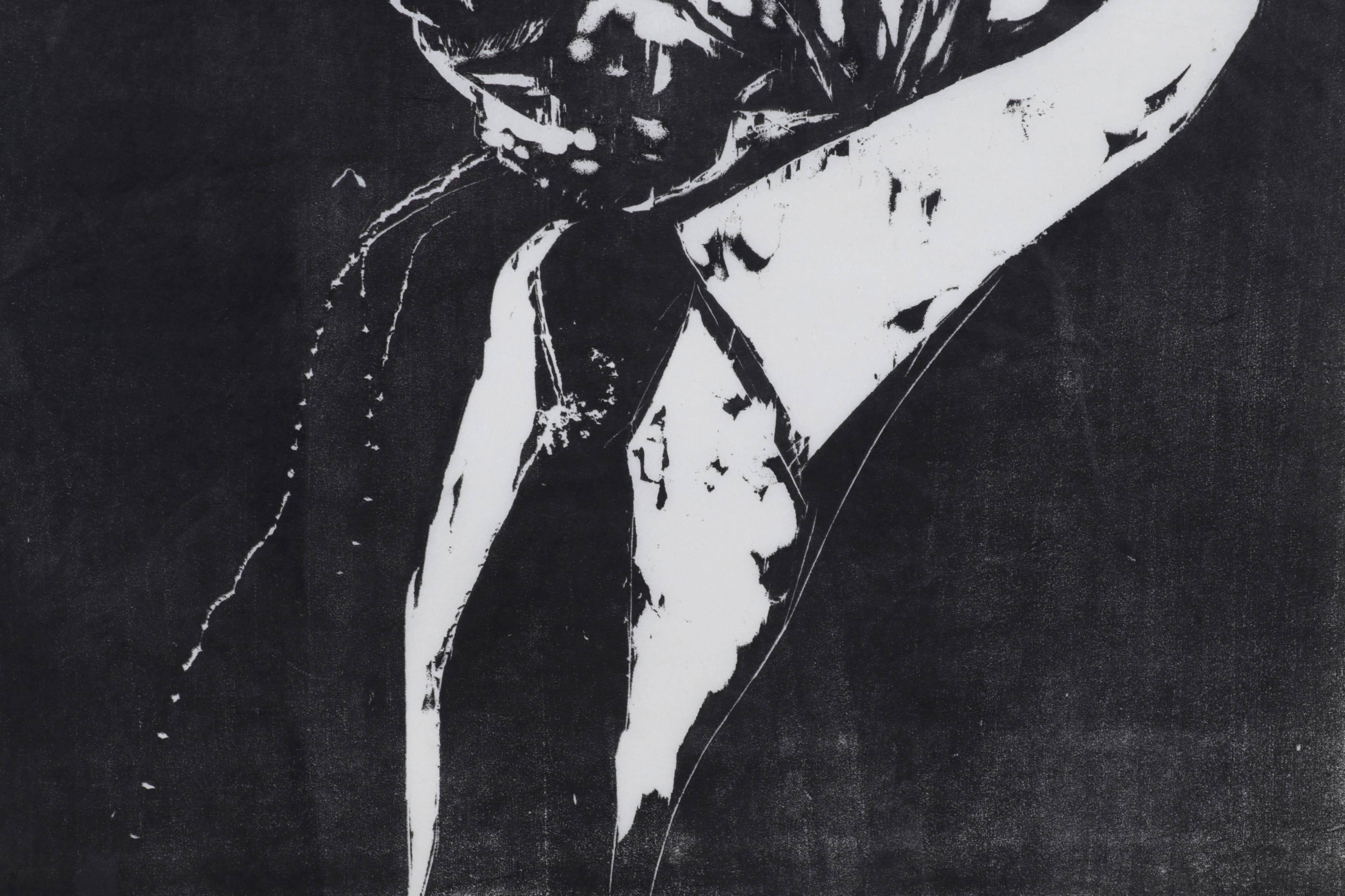 Sidney Chafetz Woodcut "A. J. Muste," 1967