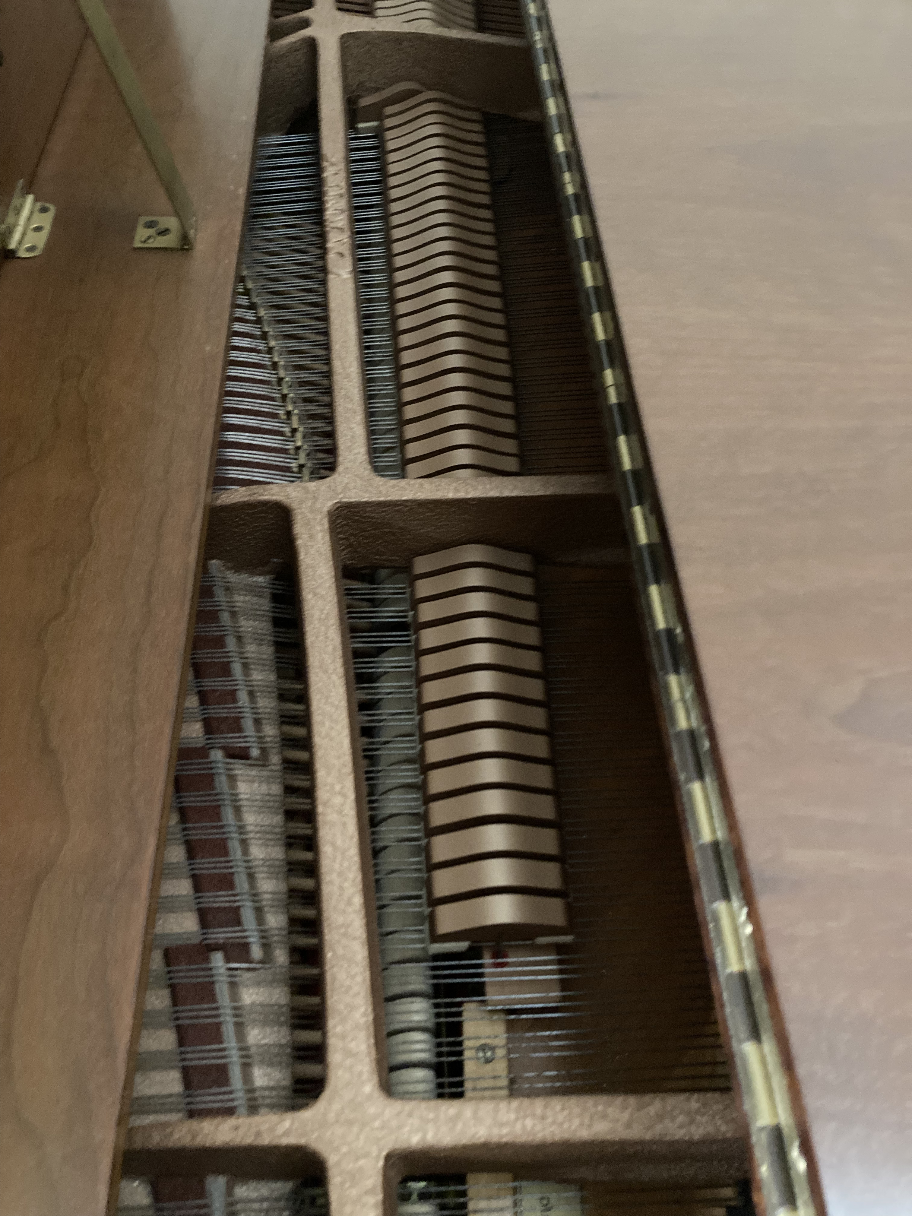 1959 Steinway & Sons Walnut Model L Baby Grand Piano with Lyre Back Chairs