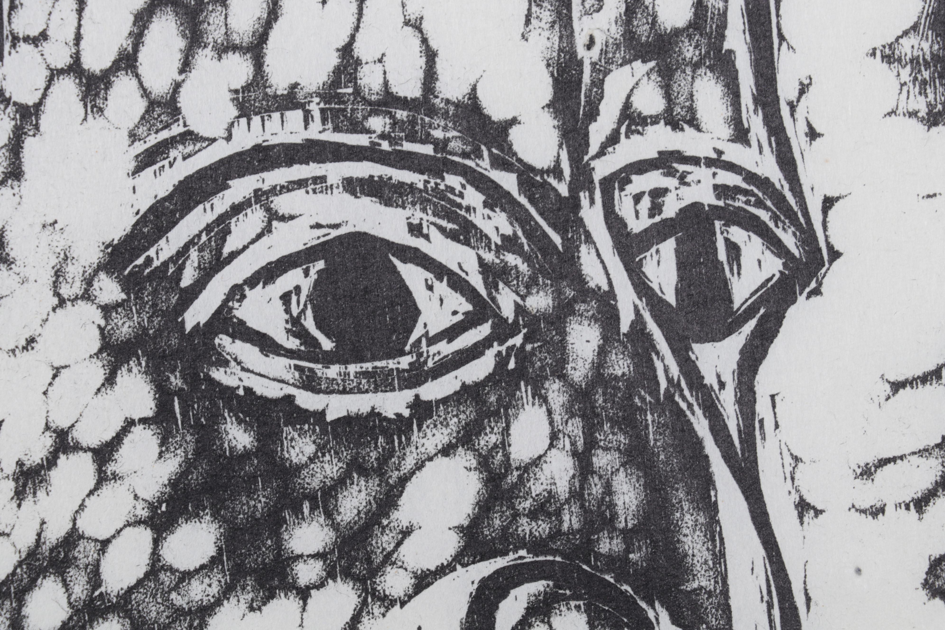 Sidney Chafetz Woodcut "Heine," 1970