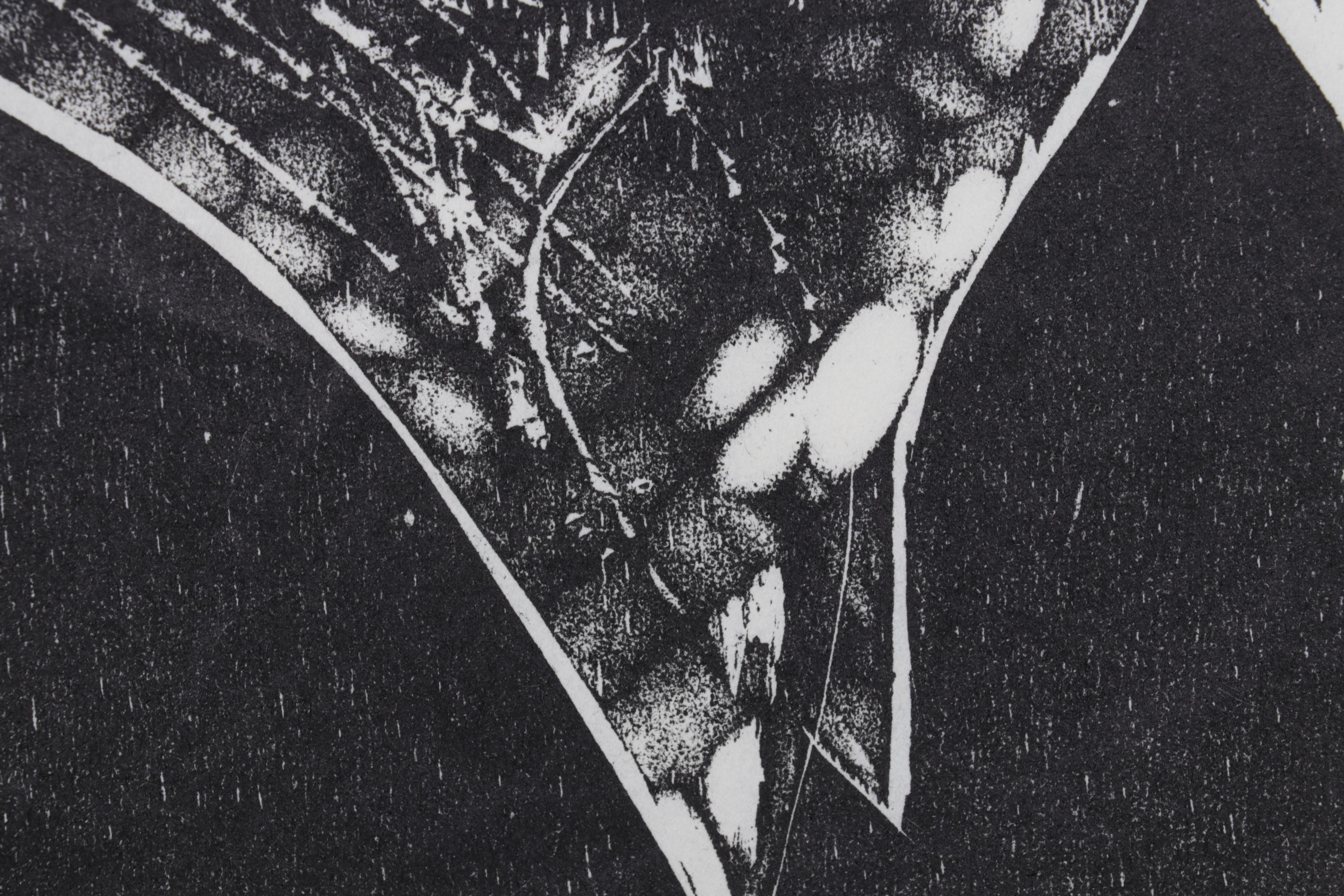 Sidney Chafetz Woodcut "Heine," 1970