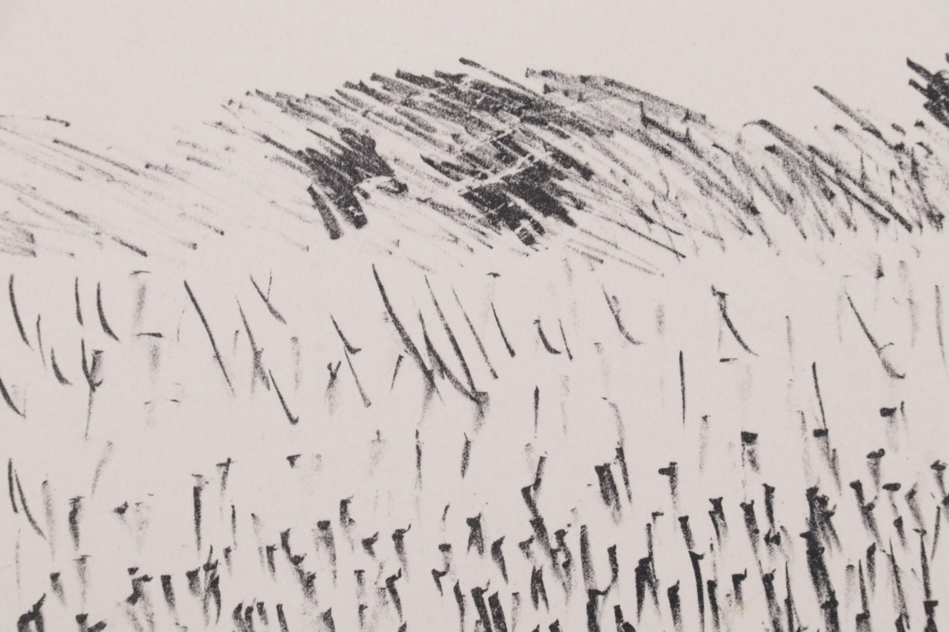 Sidney Chafetz Lithograph "Amy Lowell Greets the First Butterfly," 1982