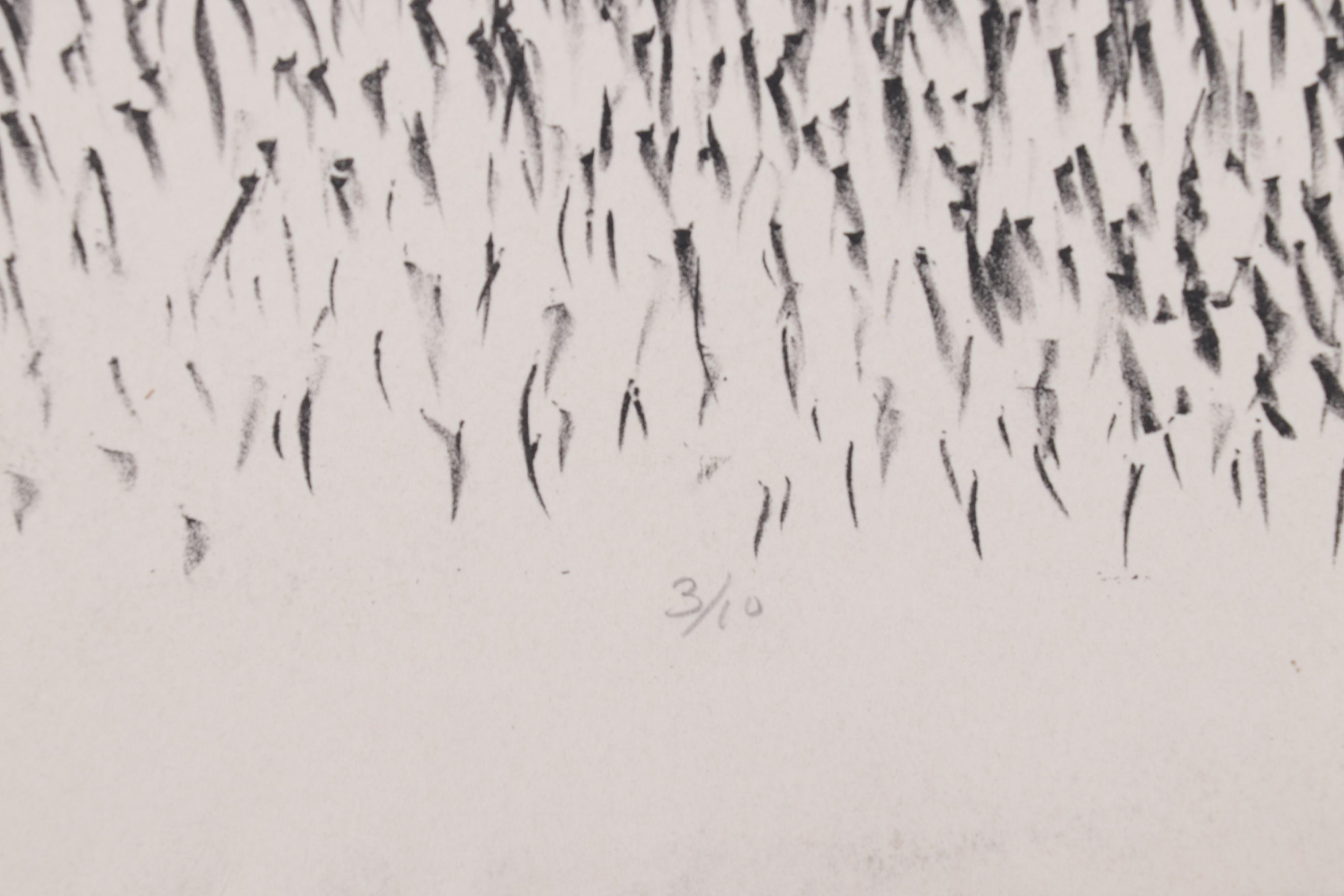 Sidney Chafetz Lithograph "Amy Lowell Greets the First Butterfly," 1982